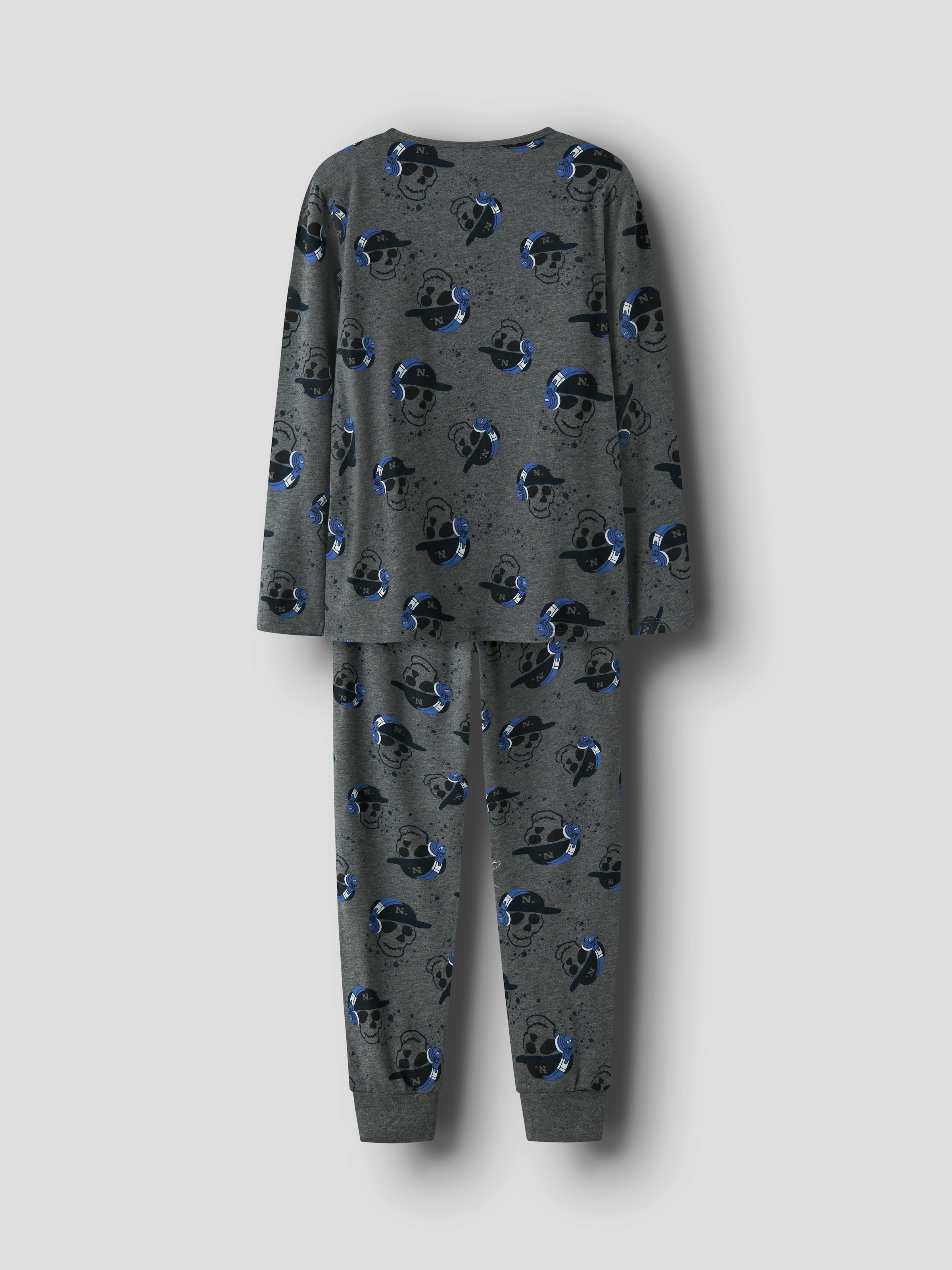 Name It Pyjama »NKMNIGHTSET DARK GREY MEL SKULL NOOS«, (Set, 2 tlg.)