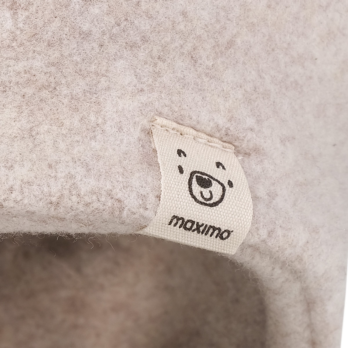 MAXIMO Fleecemütze, mit Öhrchen, zum Binden, Einfarbig