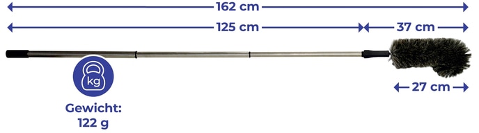 Maximex Staubbesen, (1 St.), aus Ziegenhaar, für empfindliche Oberflächen, ideal für Fensterrahmen