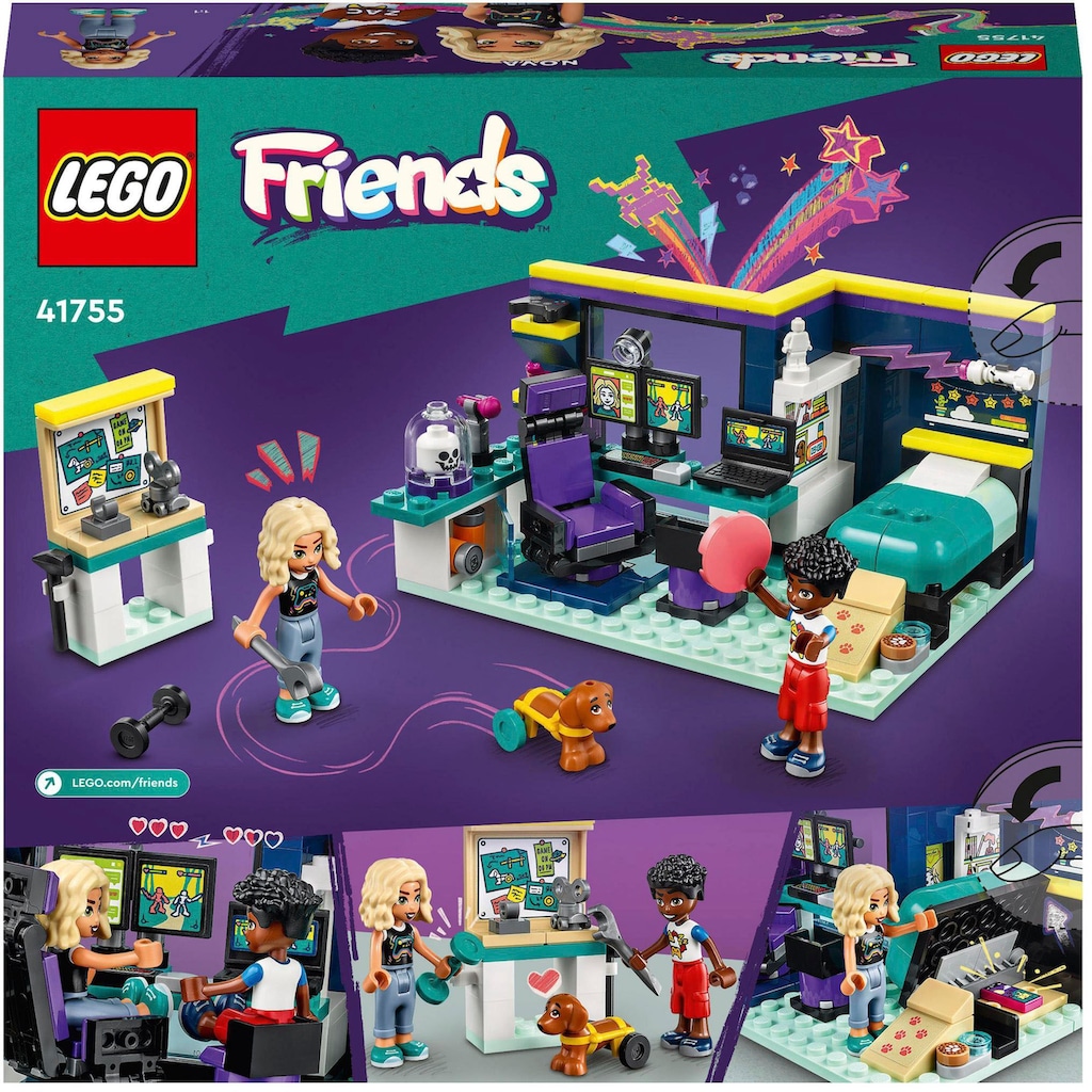 LEGO® Konstruktionsspielsteine »Novas Zimmer (41755), LEGO® Friends«, (179 St.), Made in Europe