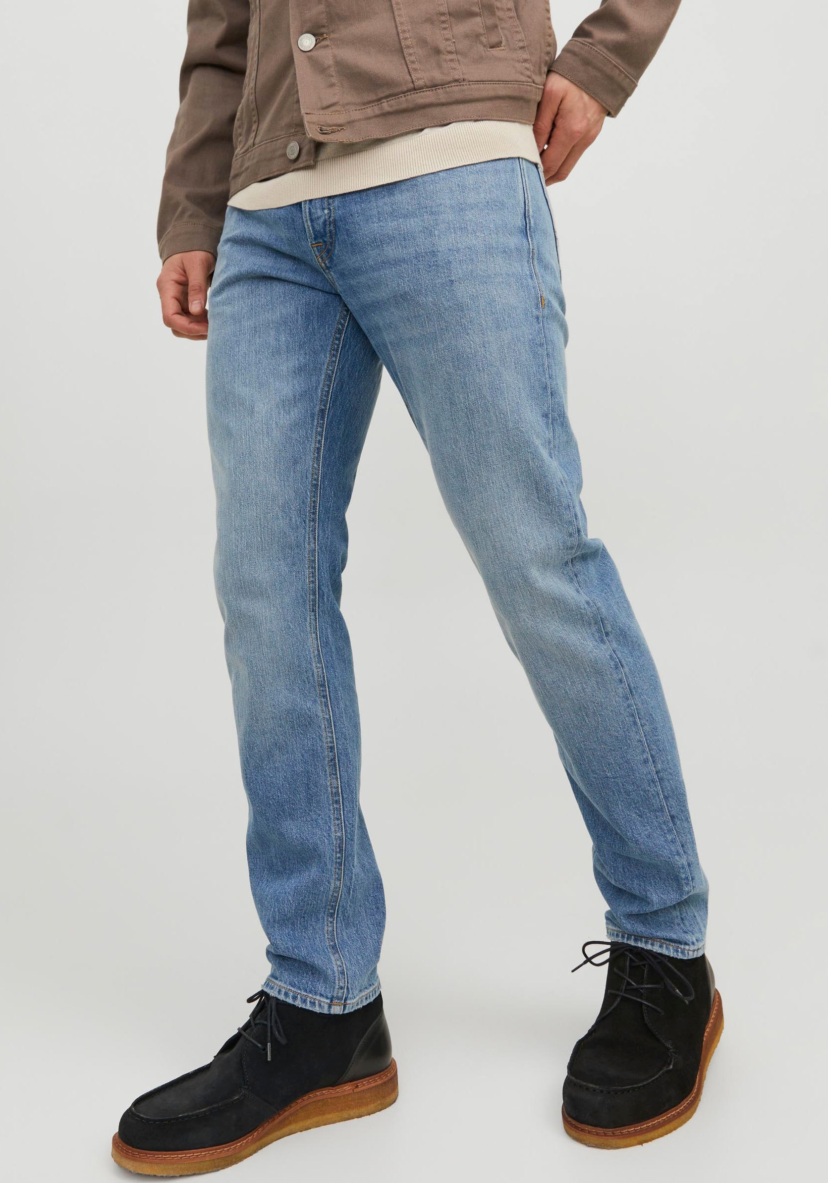 Jack & Jones Tapered-fit-Jeans »JJIMIKE JJORIGINAL CJ SN«, mit Five-Pocket-Design