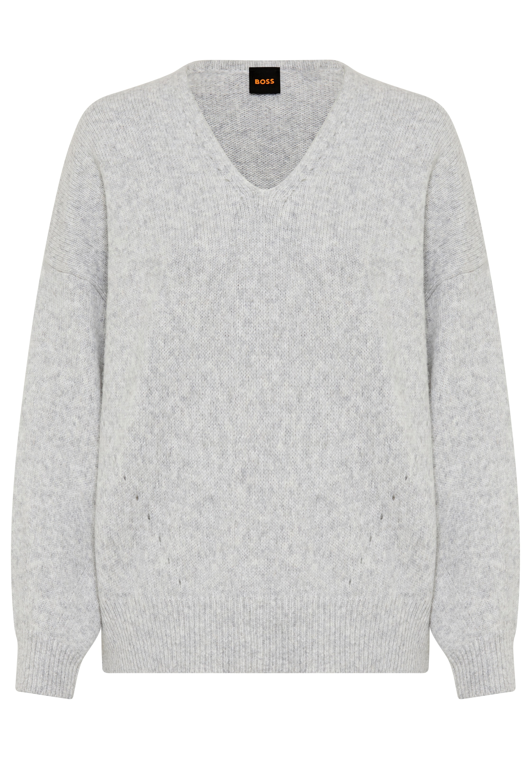 BOSS ORANGE Strickpullover »Fondyssa Premium Damenmode« im Relaxed Fit, V-Ausschnitt