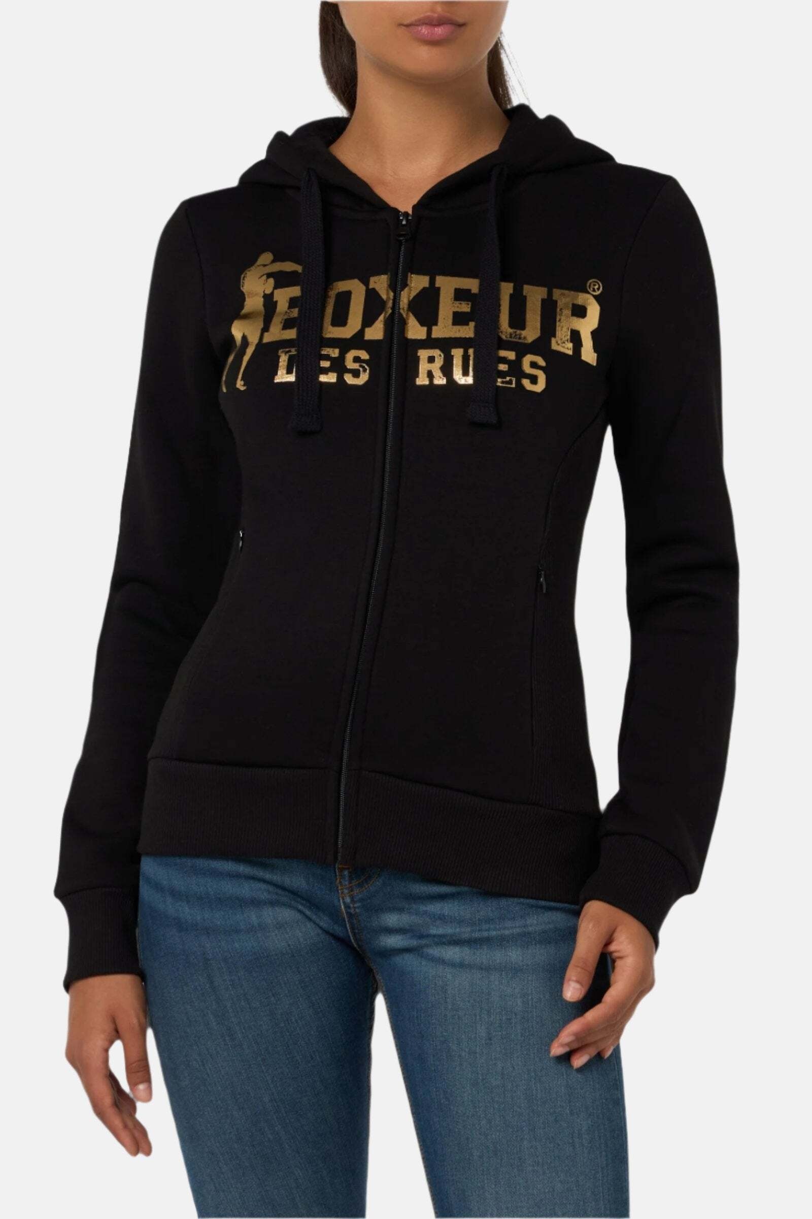 BOXEUR DES RUES Sweatjacke »BOXEUR DES RUES Sweatjacke Basic Logo Full Zip Sweatshirt«