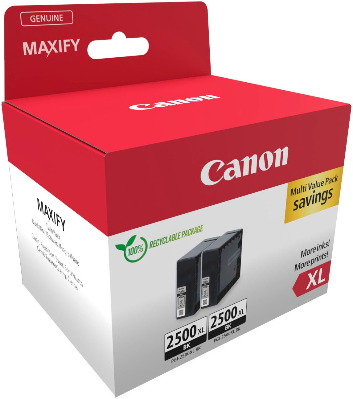 Canon Tintenpatrone »PGI-2500XL BK Twin Pack«