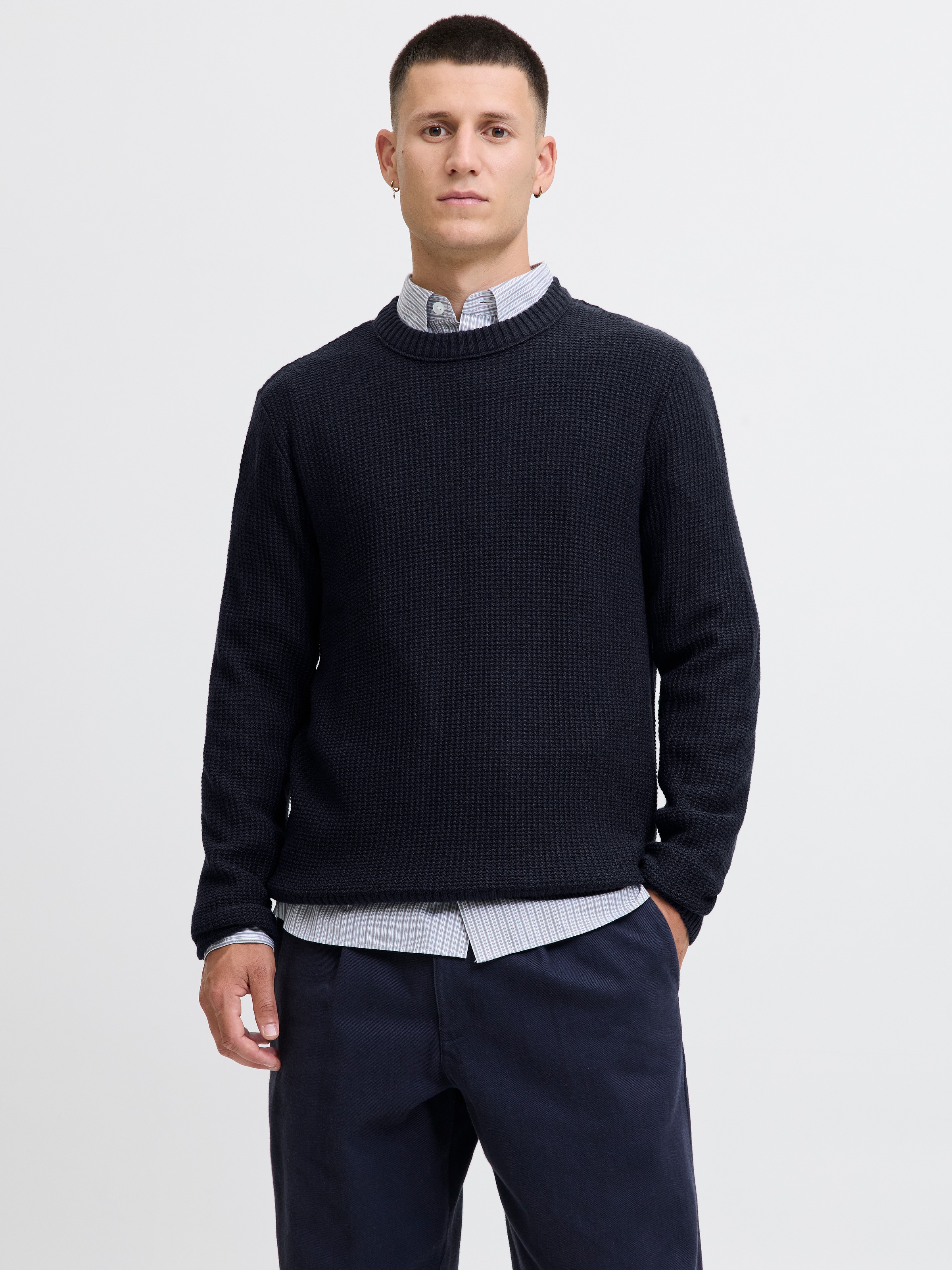 Jack & Jones Strickpullover »JJROY KNIT CREW NECK AW25«