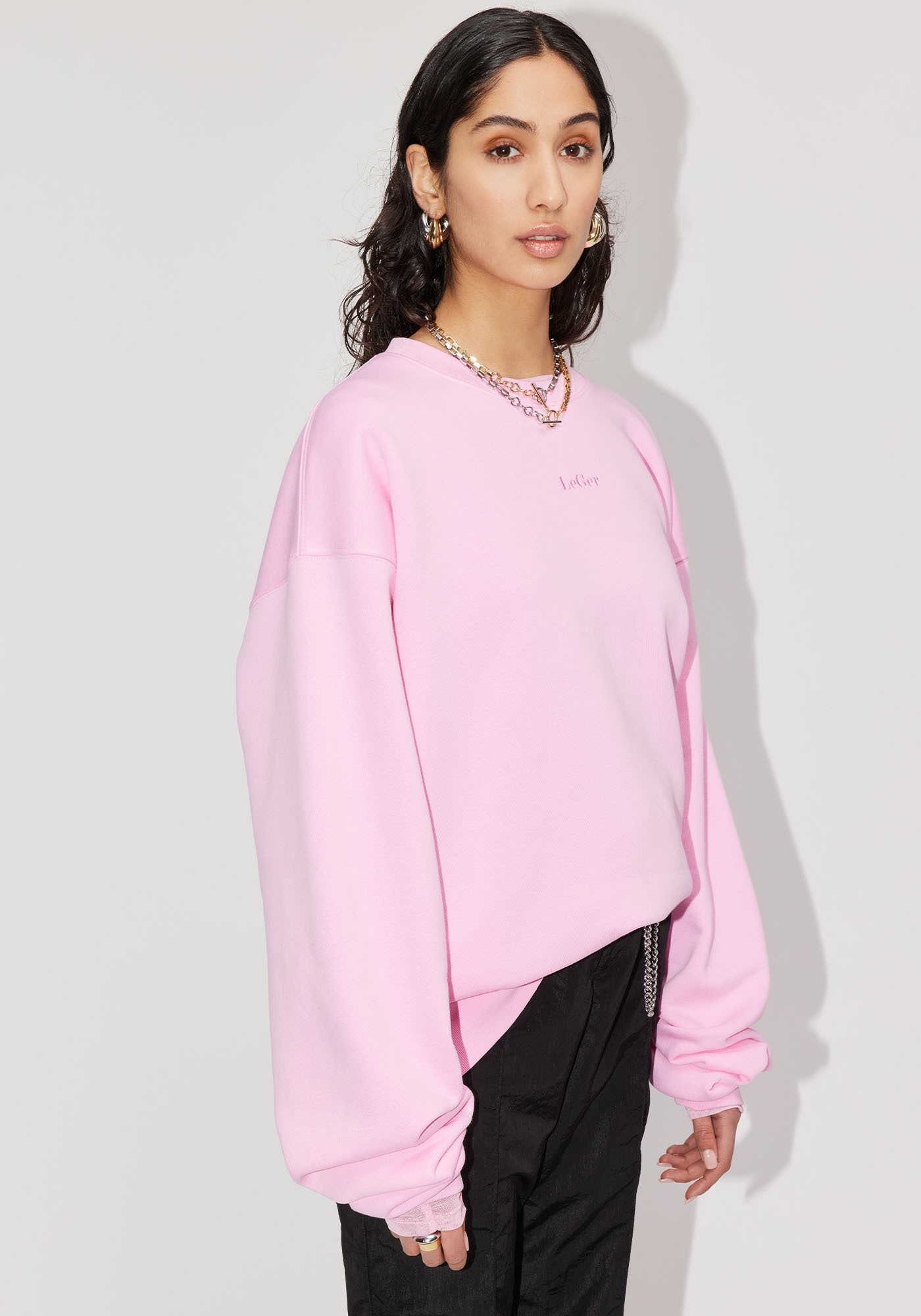 LeGer Sweatshirt "Indra, LeGer by Lena Gercke", Rundhals, lockere Passform
