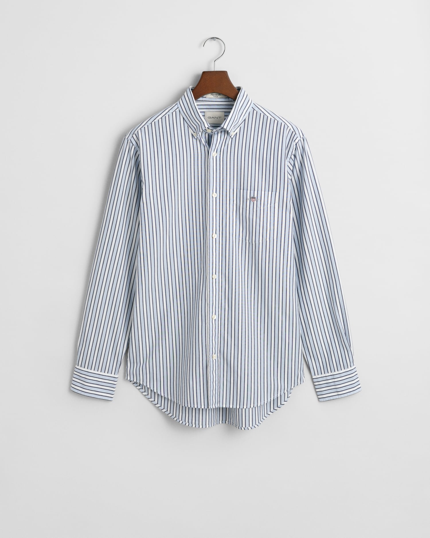 Gant Langarmhemd »REG POPLIN STRIPE SHIRT«, Regular Fit Popeline Hemd mit Streifen