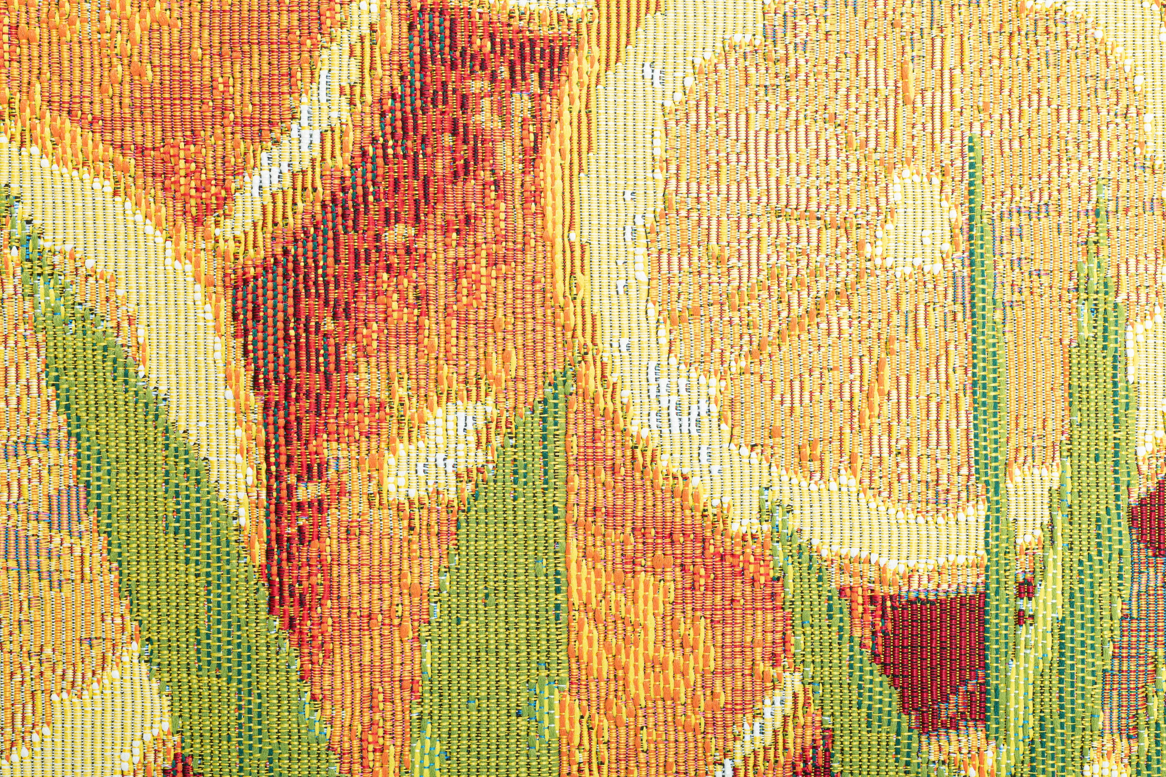 Sansibar Teppich »Rantum Beach 001«, rechteckig, 5 mm Höhe, Flachgewebe, modernes Sommer Design, In- und Outdoor geeignet