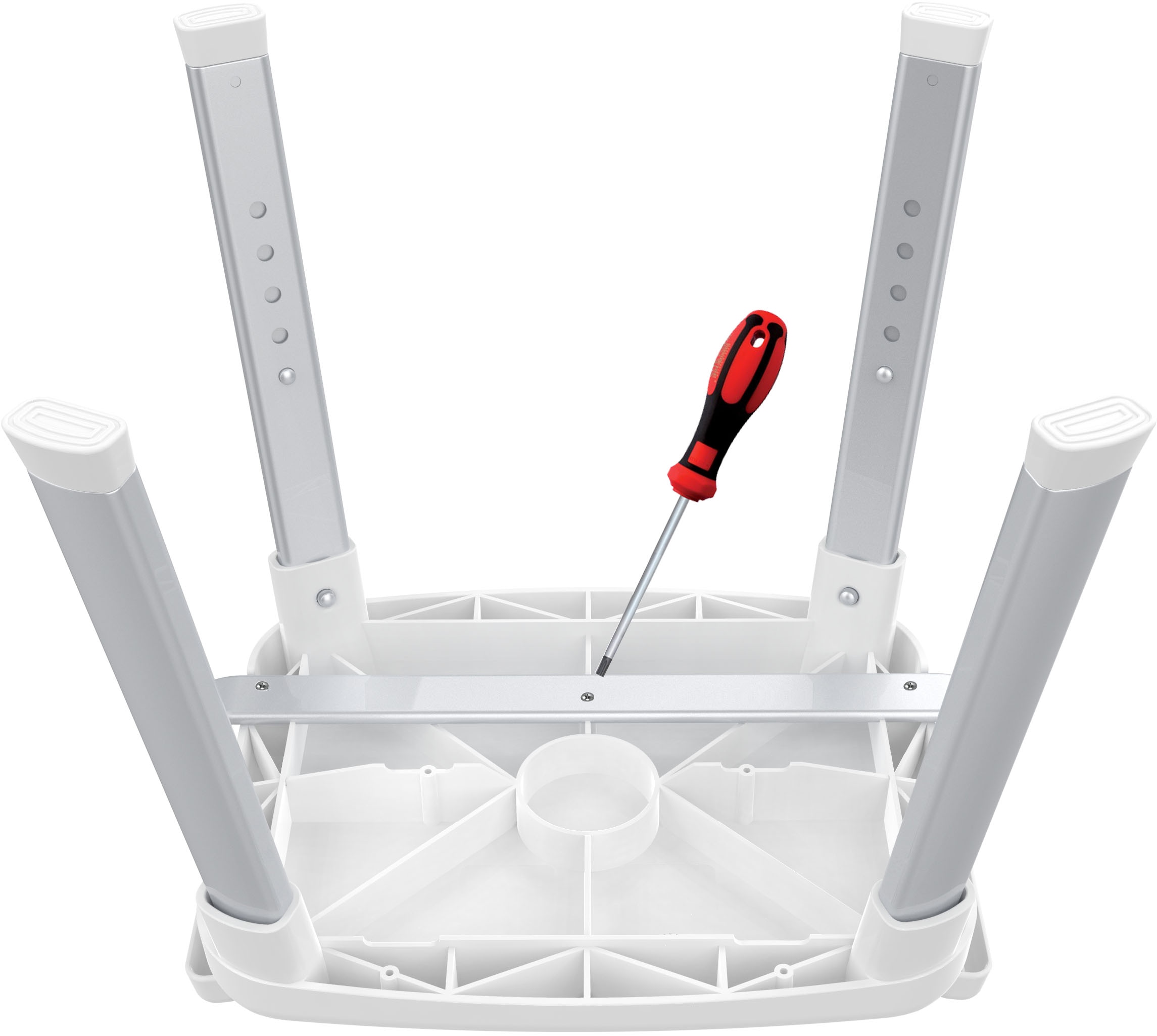 Bischof Dusch- und Badhocker »Tray Comfort«, belastbar bis 150 kg, Mit schwenkbarer Ablage 28x21cm und 360° drehbarer Sitzfläche