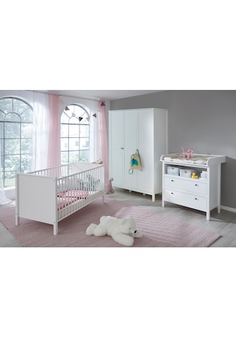 Babyzimmer-Komplettset »Westerland«, (Set, 3 St.), Bett + Wickelkommode + 3 trg. Schrank kaufen
