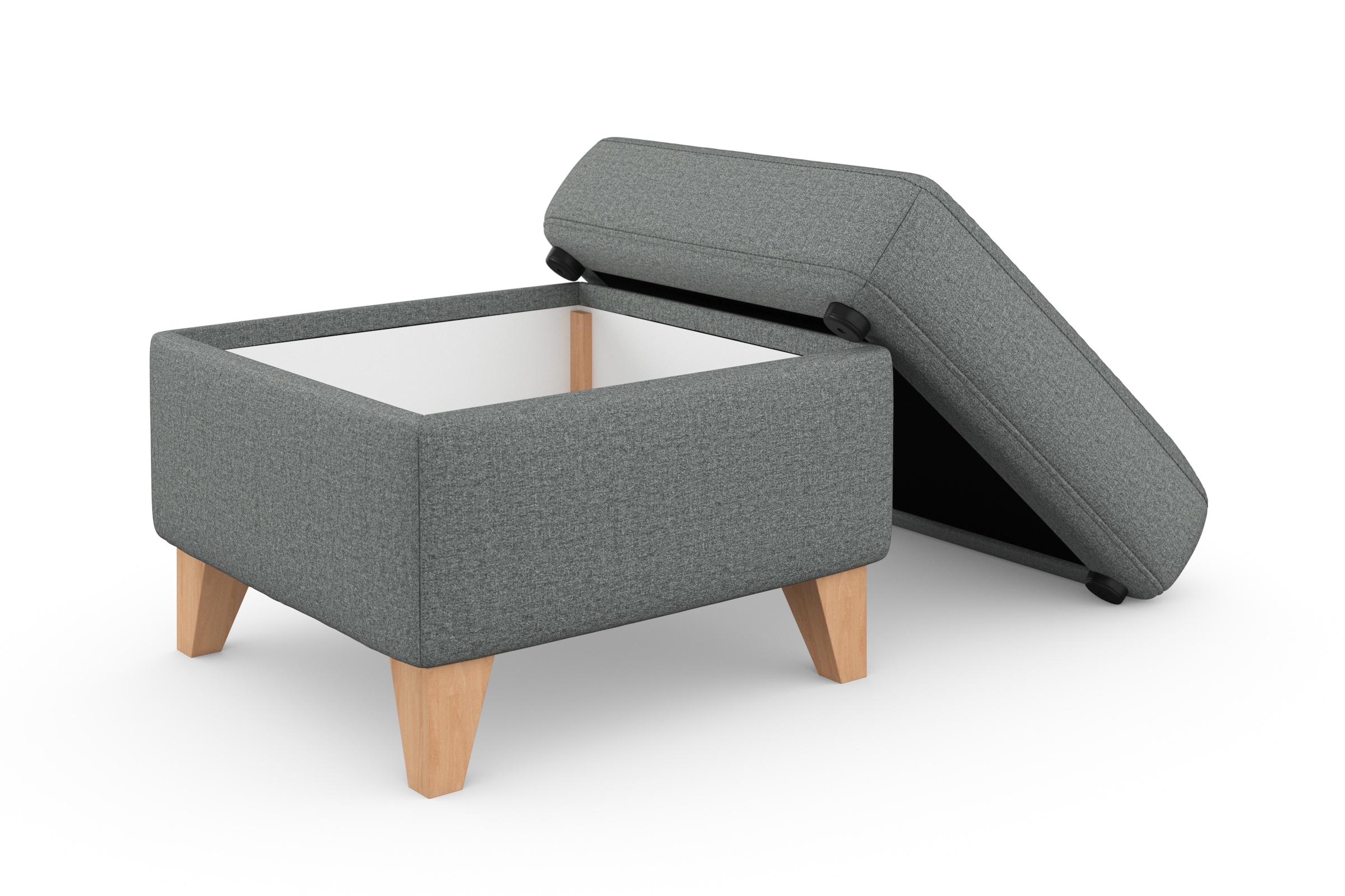 sit&more Stauraumhocker »Visby«, Stauraum, auch erhältlich mit Wasser zu reinigendem "Soft clean" Bezug