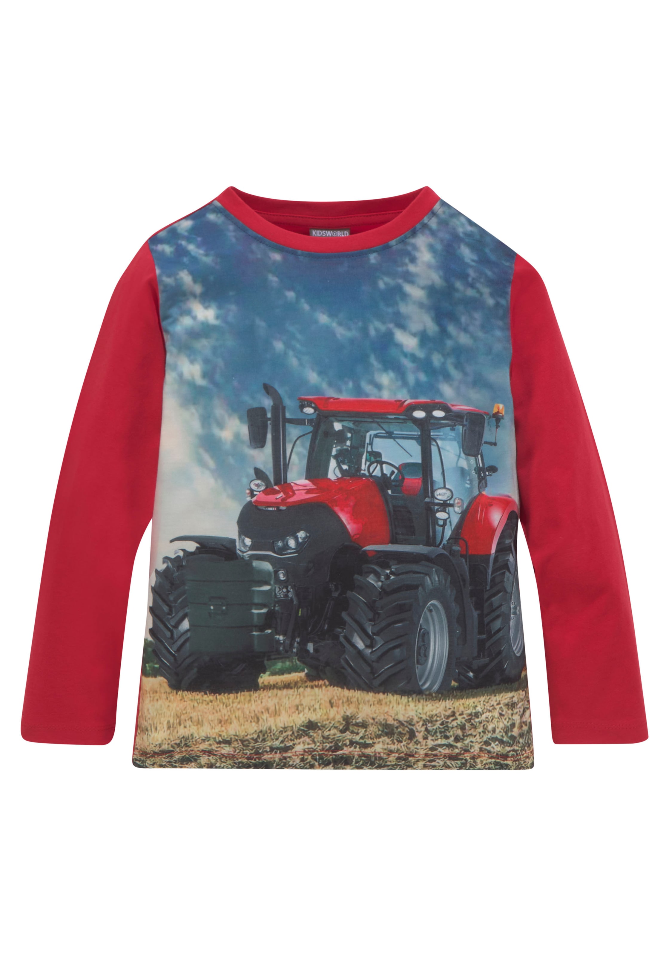 ✵ KIDSWORLD Langarmshirt »Traktoren«, (Packung, 2 tlg.), mit 1x Fotodruck  günstig bestellen | Jelmoli-Versand