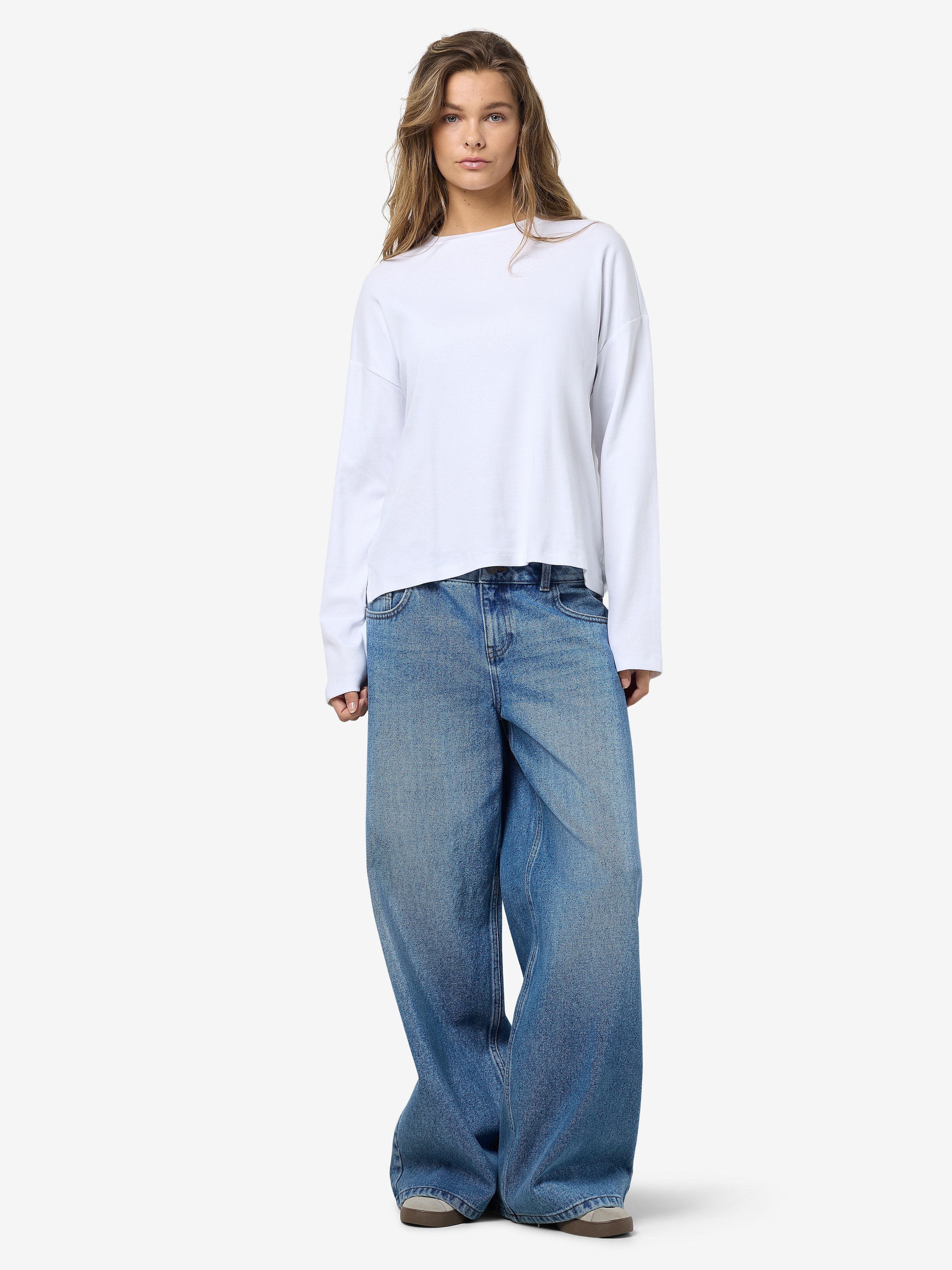 Noisy may Langarmshirt »NMMOCCA L/S REGULAR FIT TOP JRS FWD NOOS«