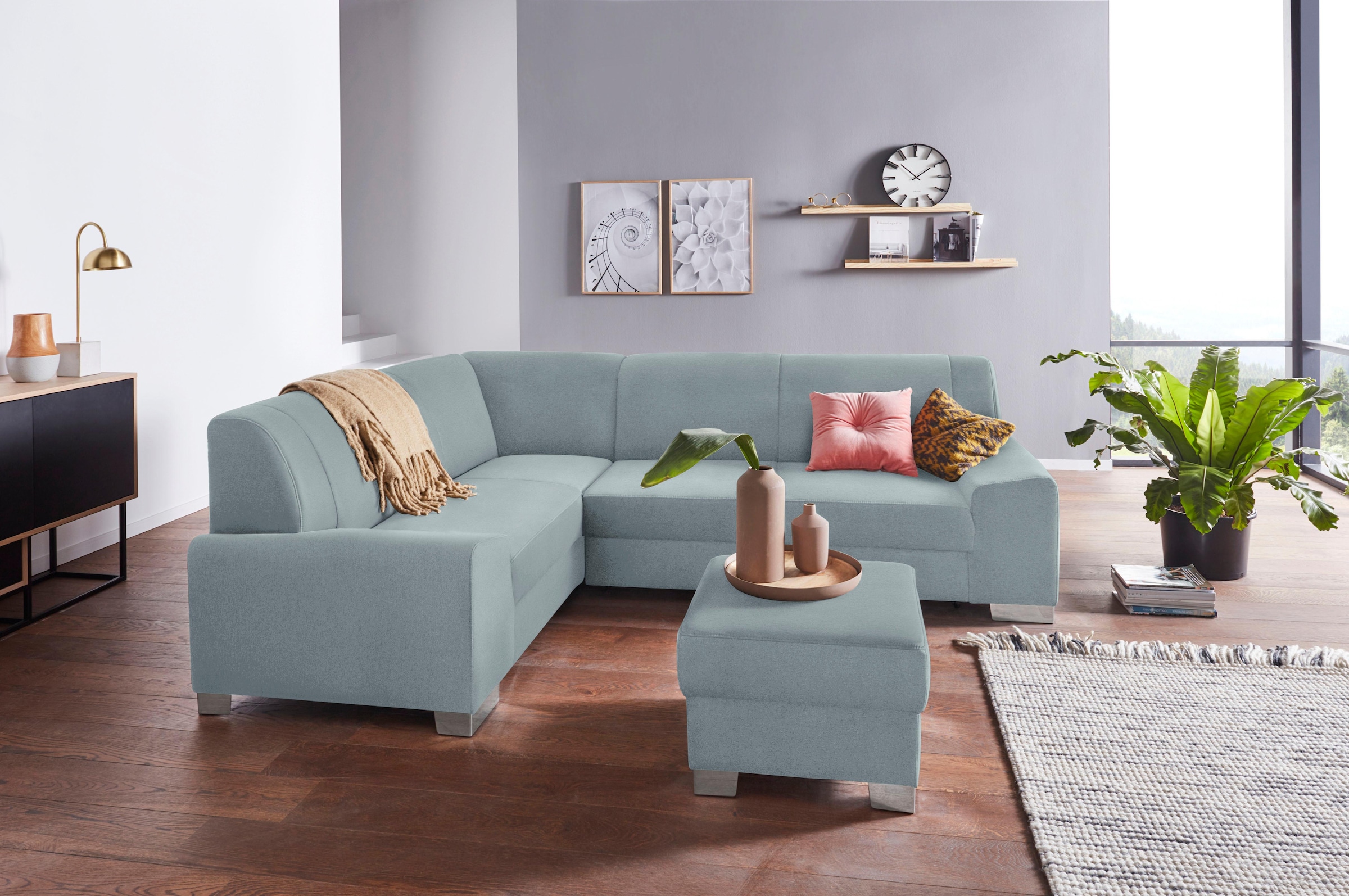 DOMO collection Hocker »Anzio«, wahlweise mit Federkern