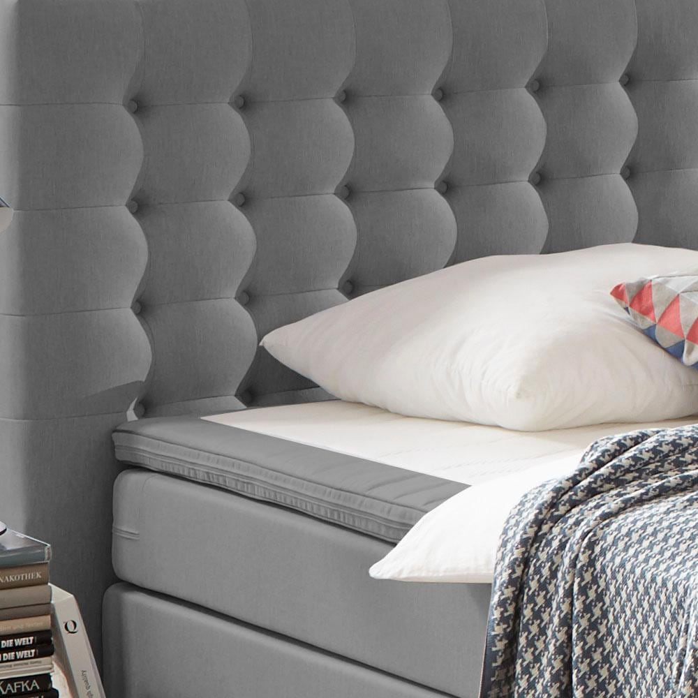 ATLANTIC home collection Boxspringbett Anni, mit Federkernmatratze und Topper