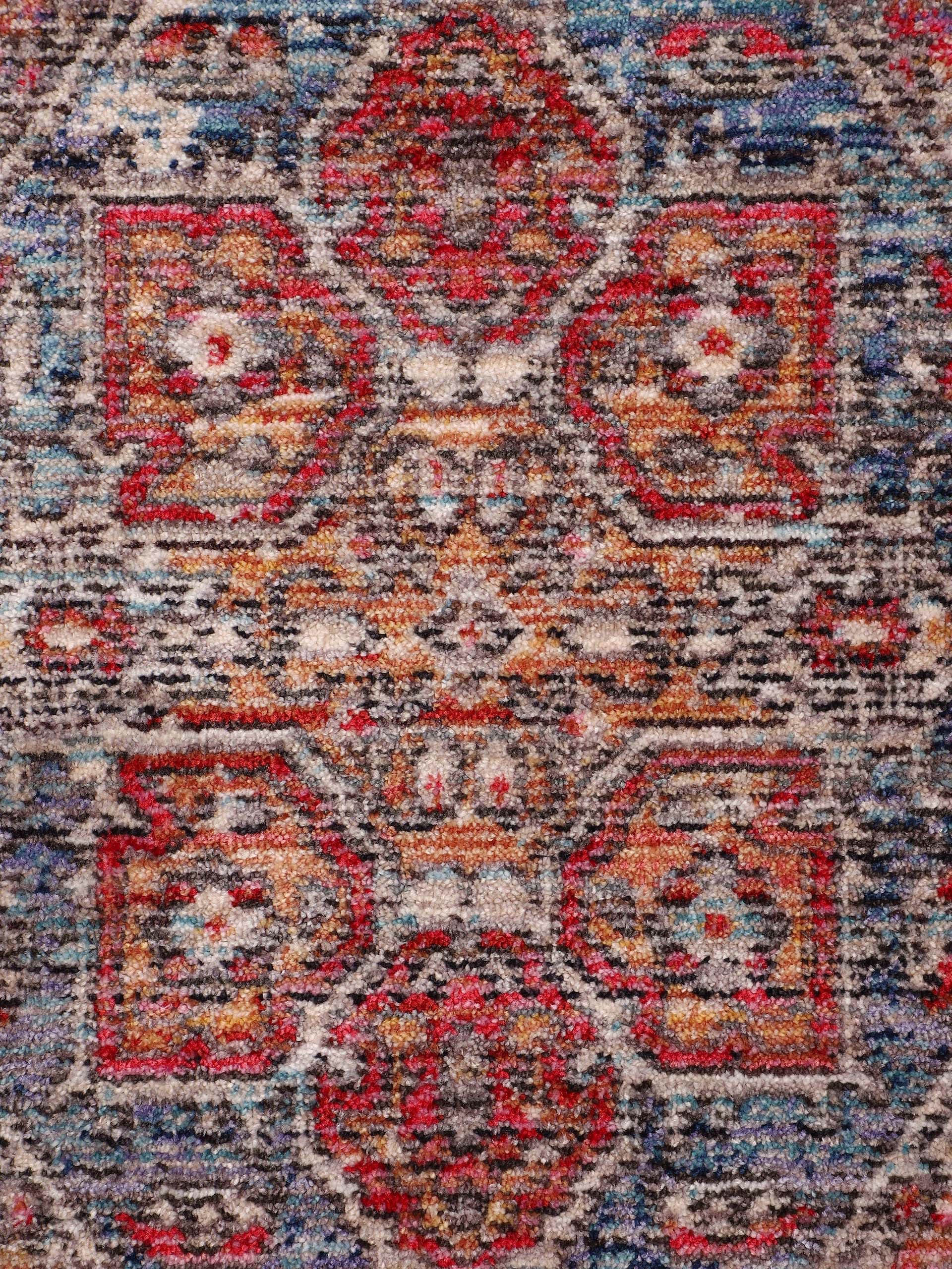 carpetfine Teppich »Phoenix Vintage«, rechteckig, 6 mm Höhe, Vintage Orient Look, mit Fransen, Wohnzimmer