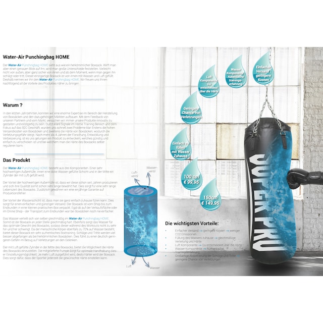 Super Pro Boxsack »Water-Air Punchbag« zu günstigen Preisen bestellen |  Jelmoli-Versand