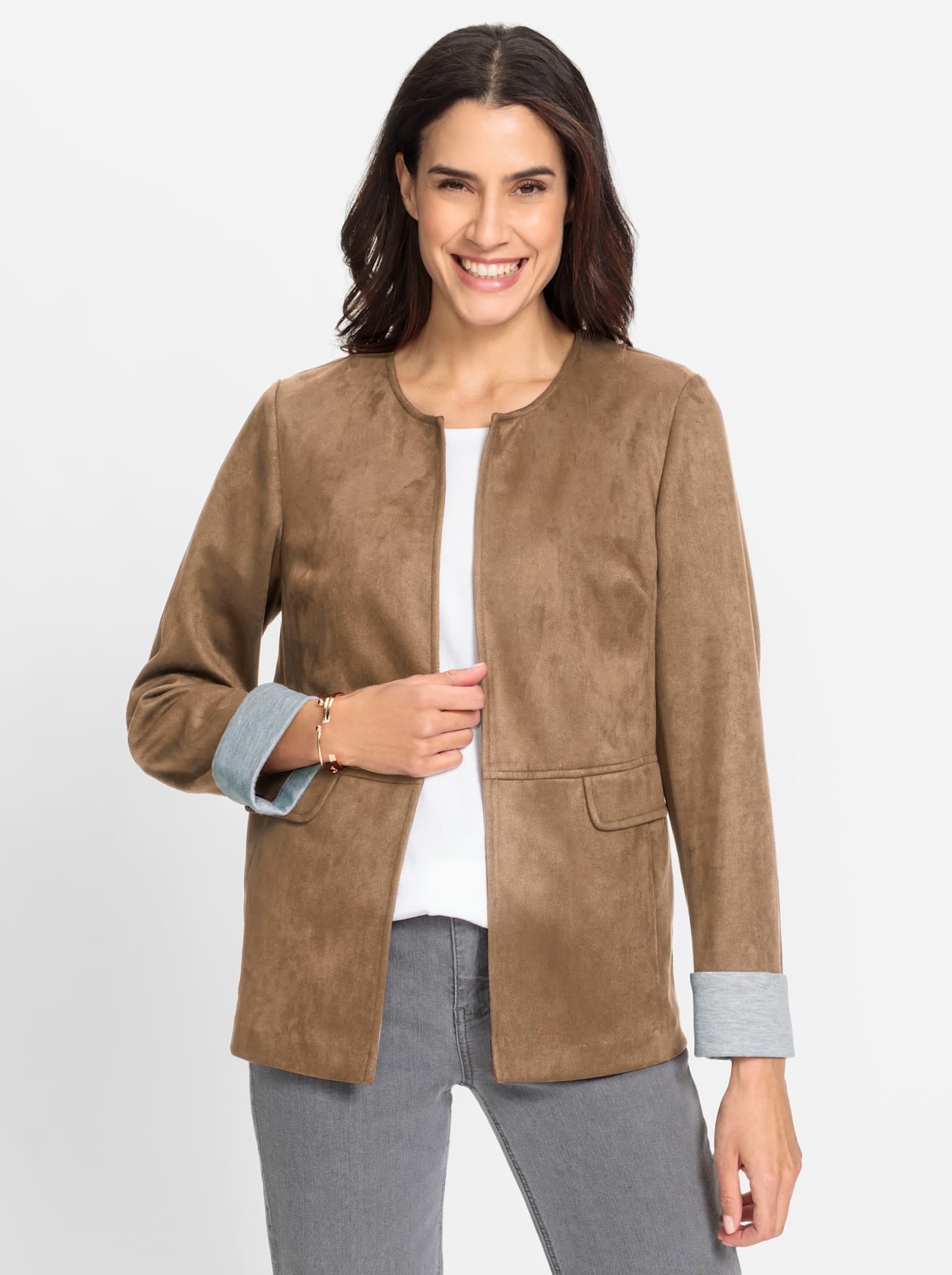 nicht definiert Lederimitat-Blazer »Lederimitat-Blazer«