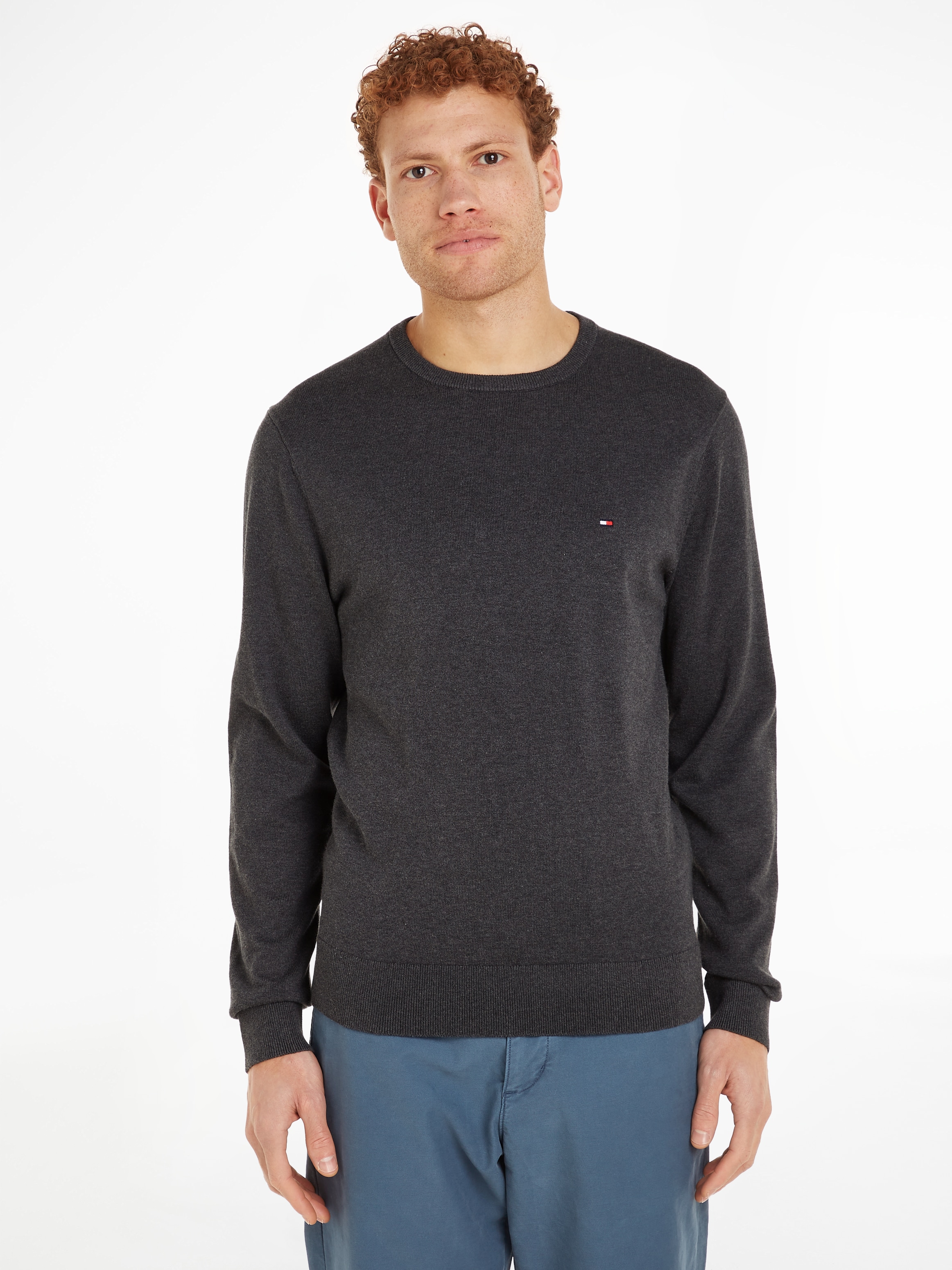 Tommy Hilfiger Rundhalspullover »ESSENTIAL COTTON CREW NECK«