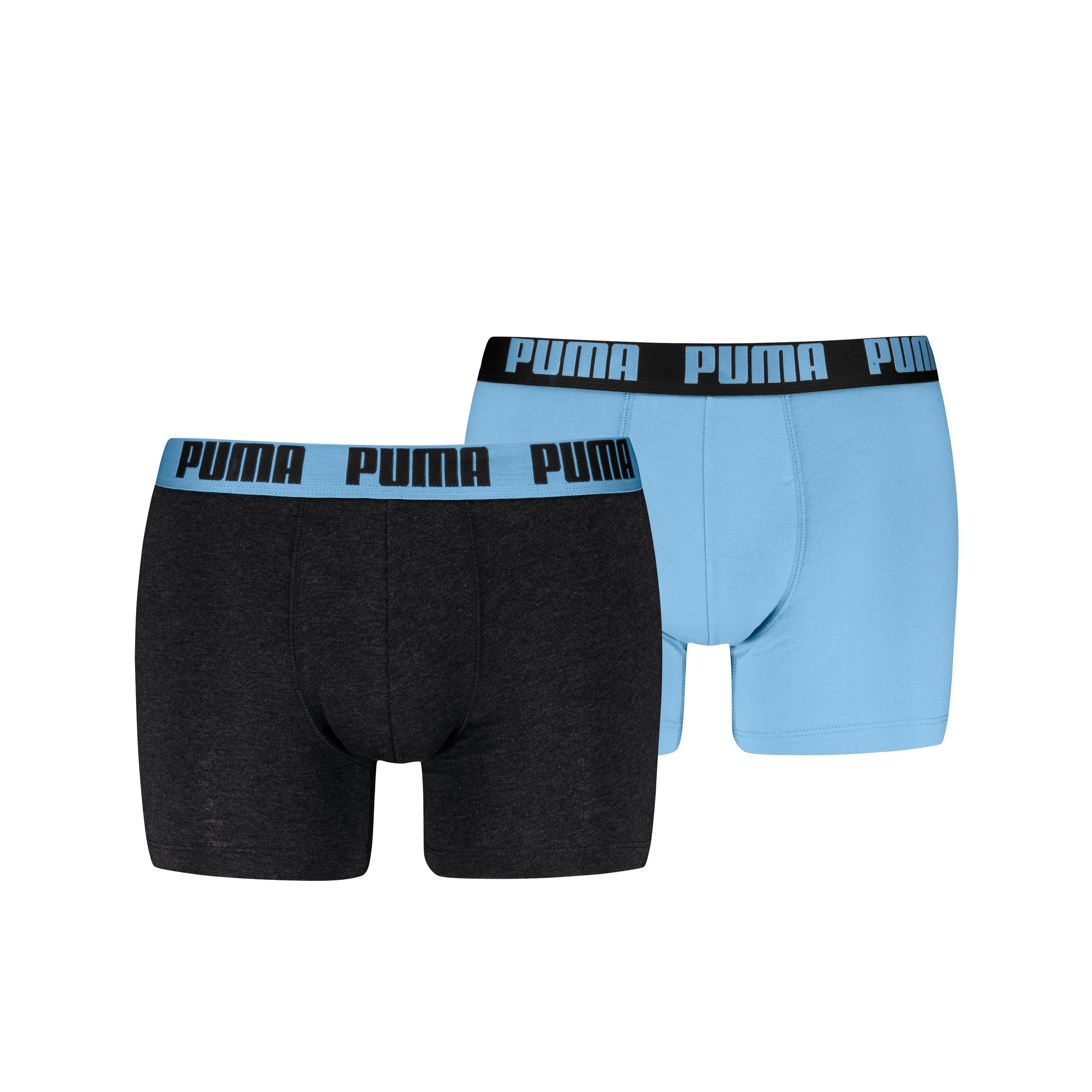 PUMA Boxershorts »PUMA MEN EVERYDAY BASIC BOXERS 2P« Packung, 2er Pack, mit Logobund