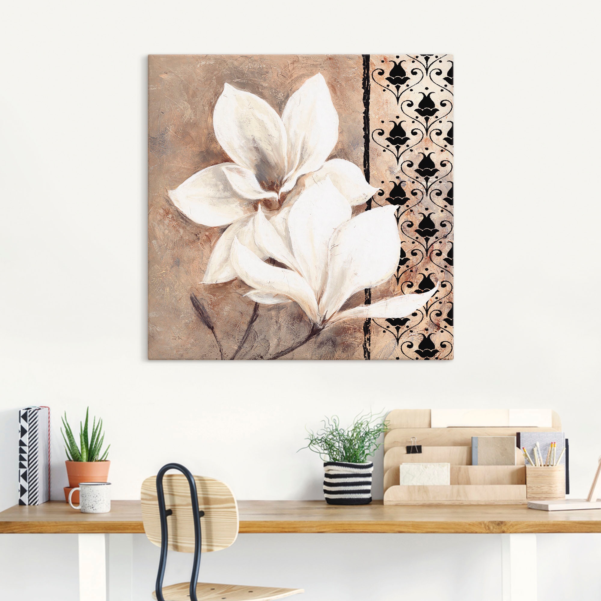 Artland Wandbild »Klassische Magnolien«, Blumenbilder, (1 St.), als Leinwandbild in verschied. Grössen