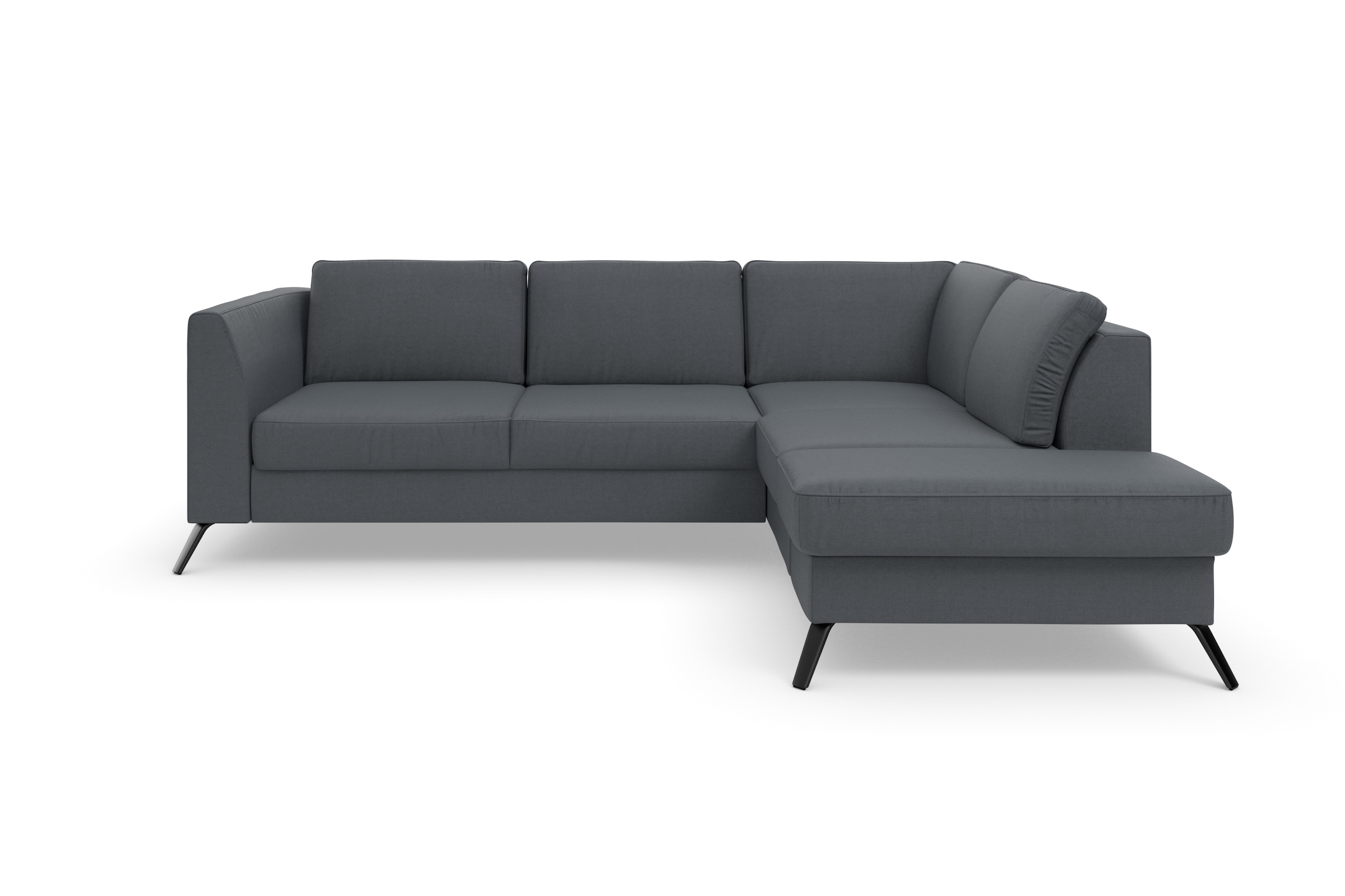 sit&more Ecksofa »Olsen L-Form«, inklusive Sitztiefenverstellung, wahlweise mit Bettfunktion, 15cm hoch