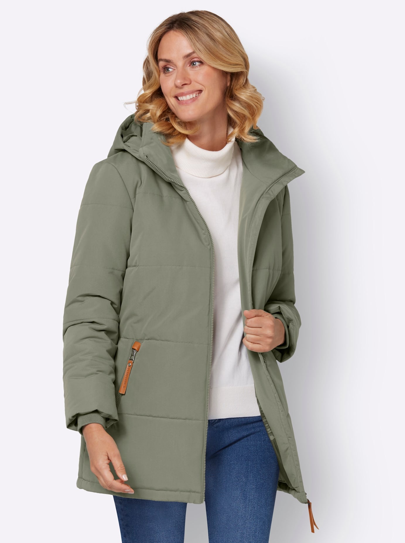 Casual Looks Steppjacke mit Kapuze