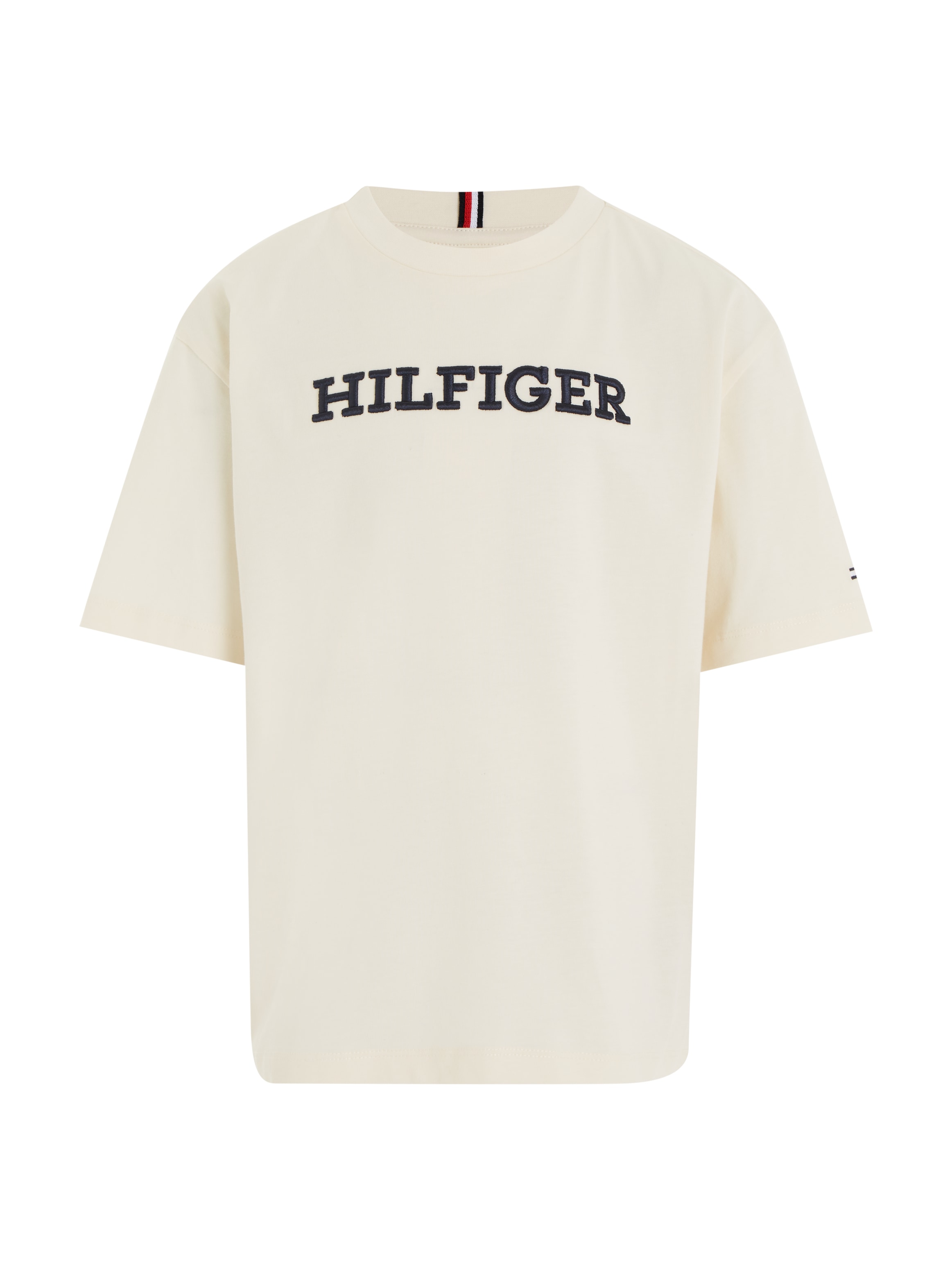 Tommy Hilfiger T-Shirt »U MONOTYPE TEE S/S«, mit grosser Logo-Stickerei