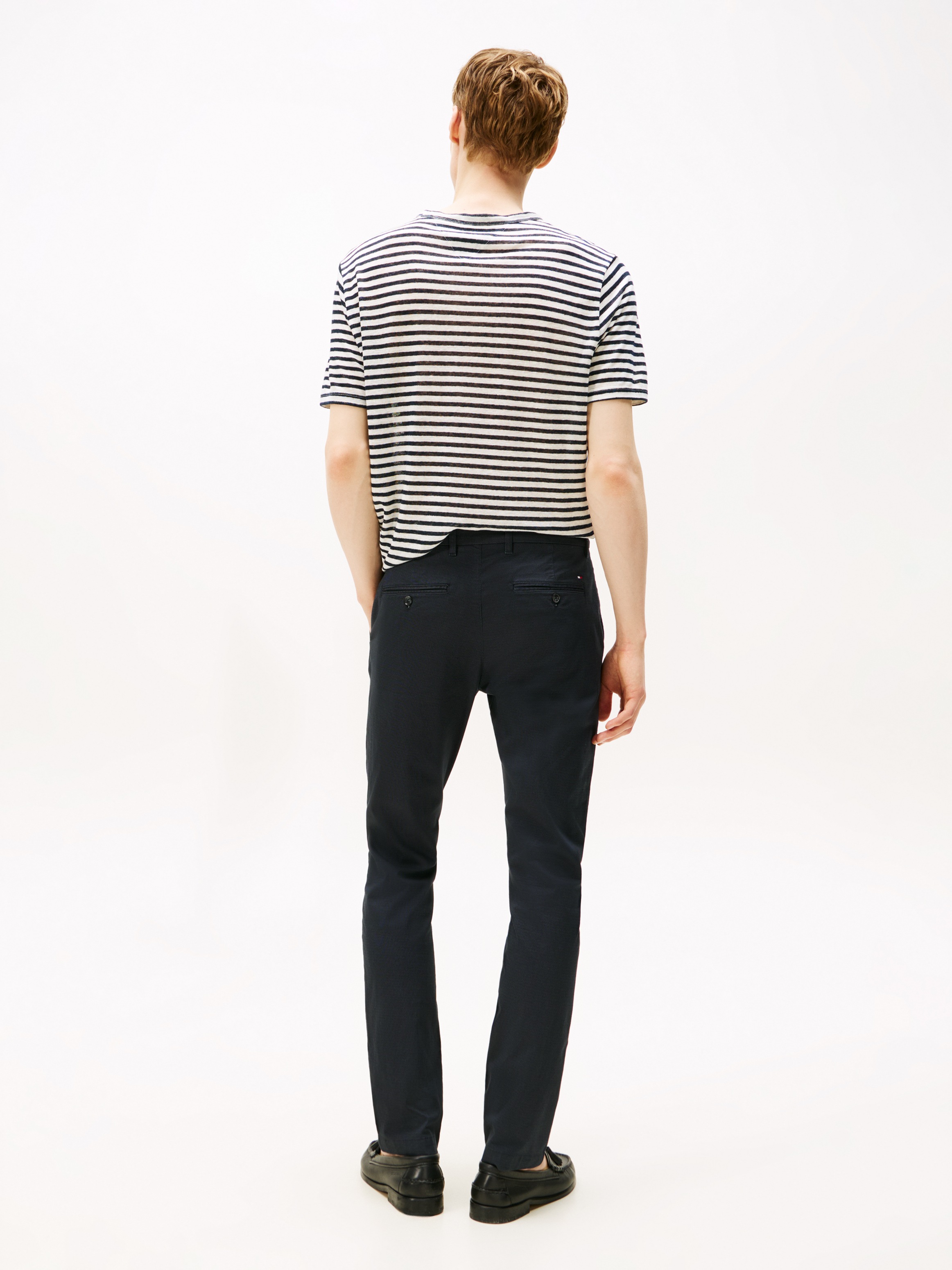 Tommy Hilfiger Chinohose »BLEECKER PRINTED ST«, Slim Fit, strukturierte Qualität