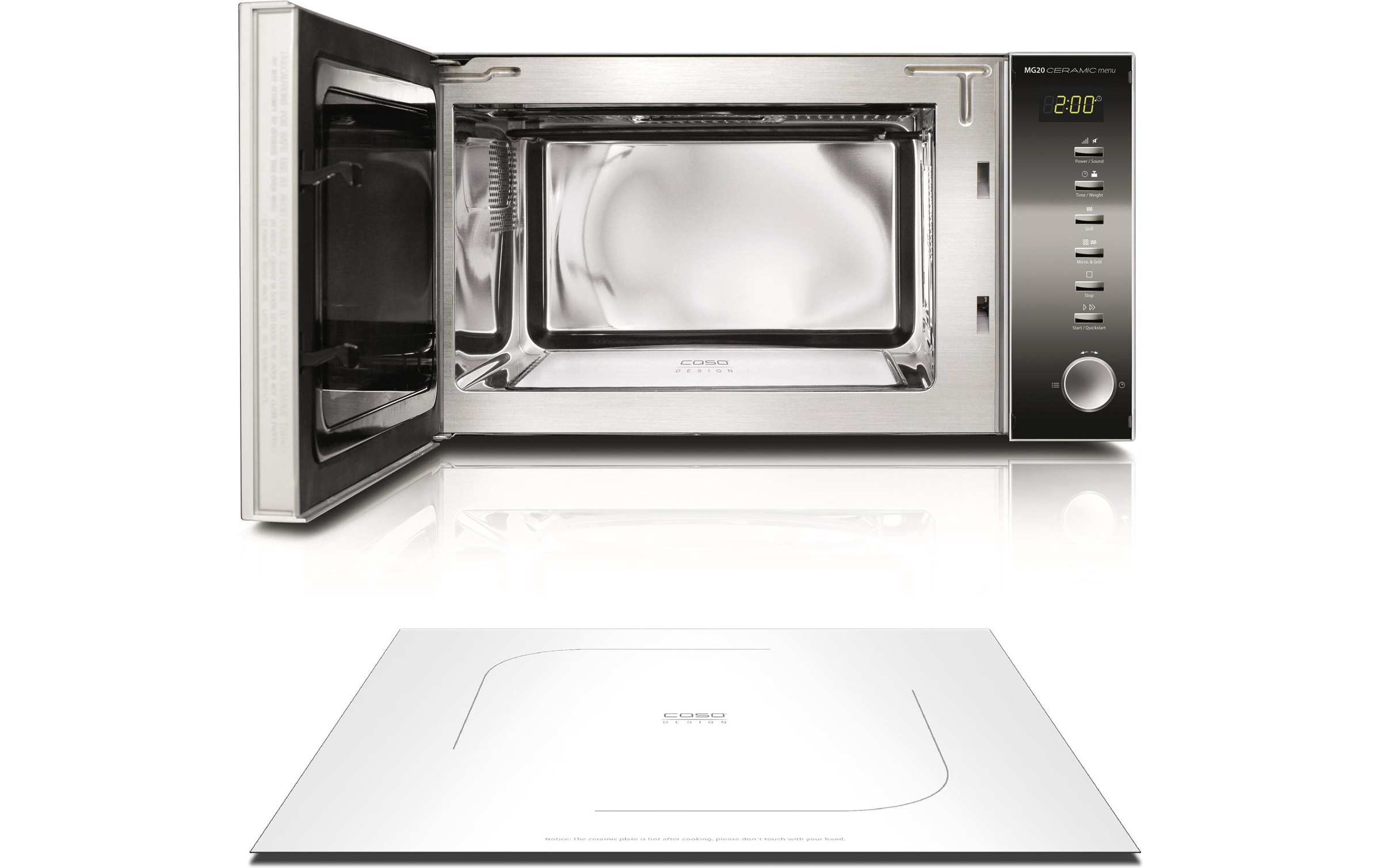 Caso Mikrowelle »MG20 Ceramic Menu«, 800 W