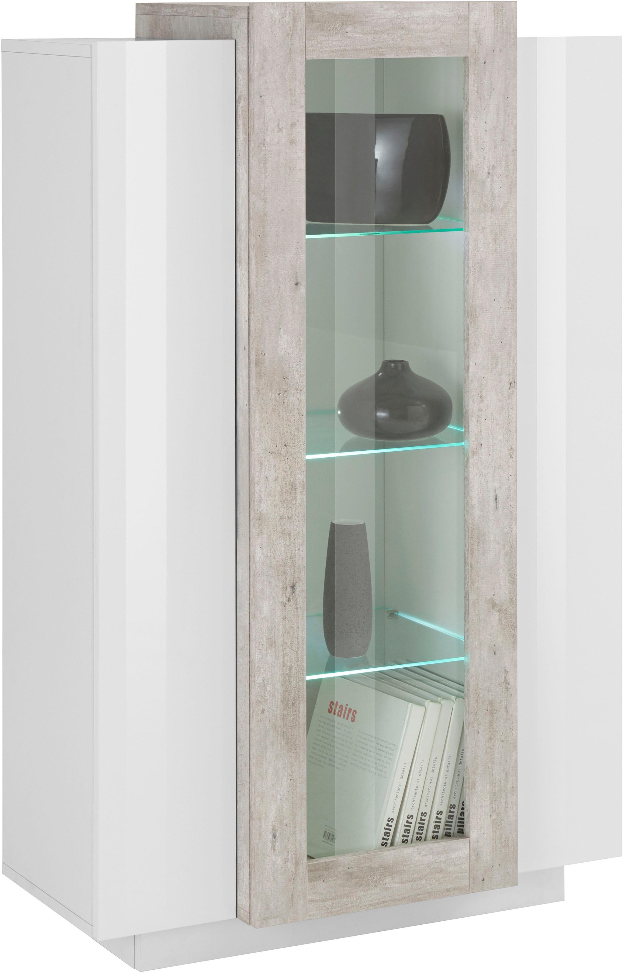 ❤ Tecnos Vitrine »Coro«, Höhe ca. 120,5 cm ordern im Jelmoli-Online Shop