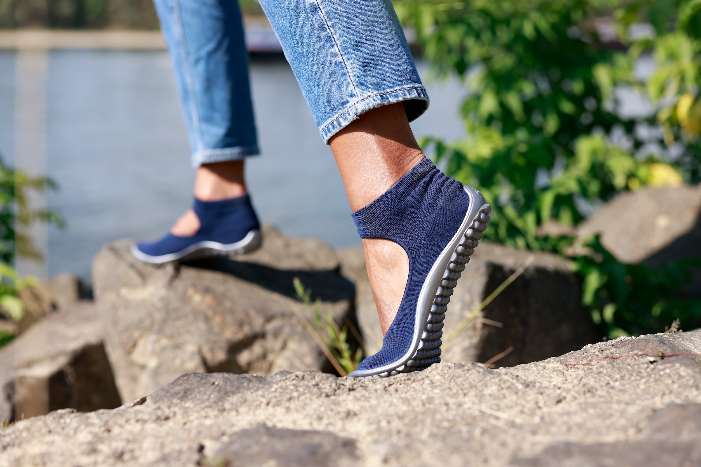 Leguano Barfussschuh »BALLERINA«, Ballerina, Slipper, Bequemschuh Flexibilität vom Zeh bis zur Ferse