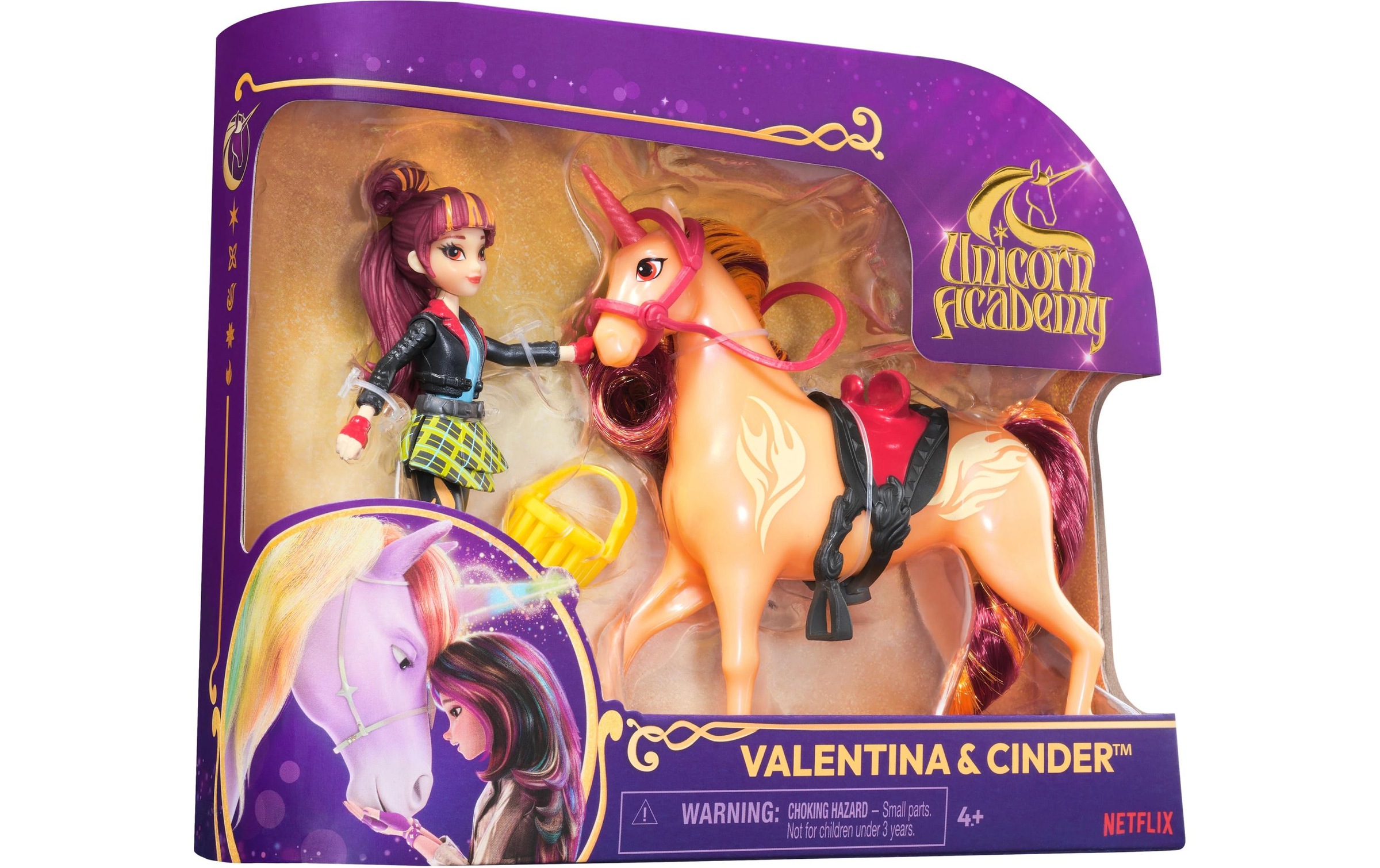 Anziehpuppe »Spinmaster Unicorn Academy Valentina Doll & Cinder Unicorn«