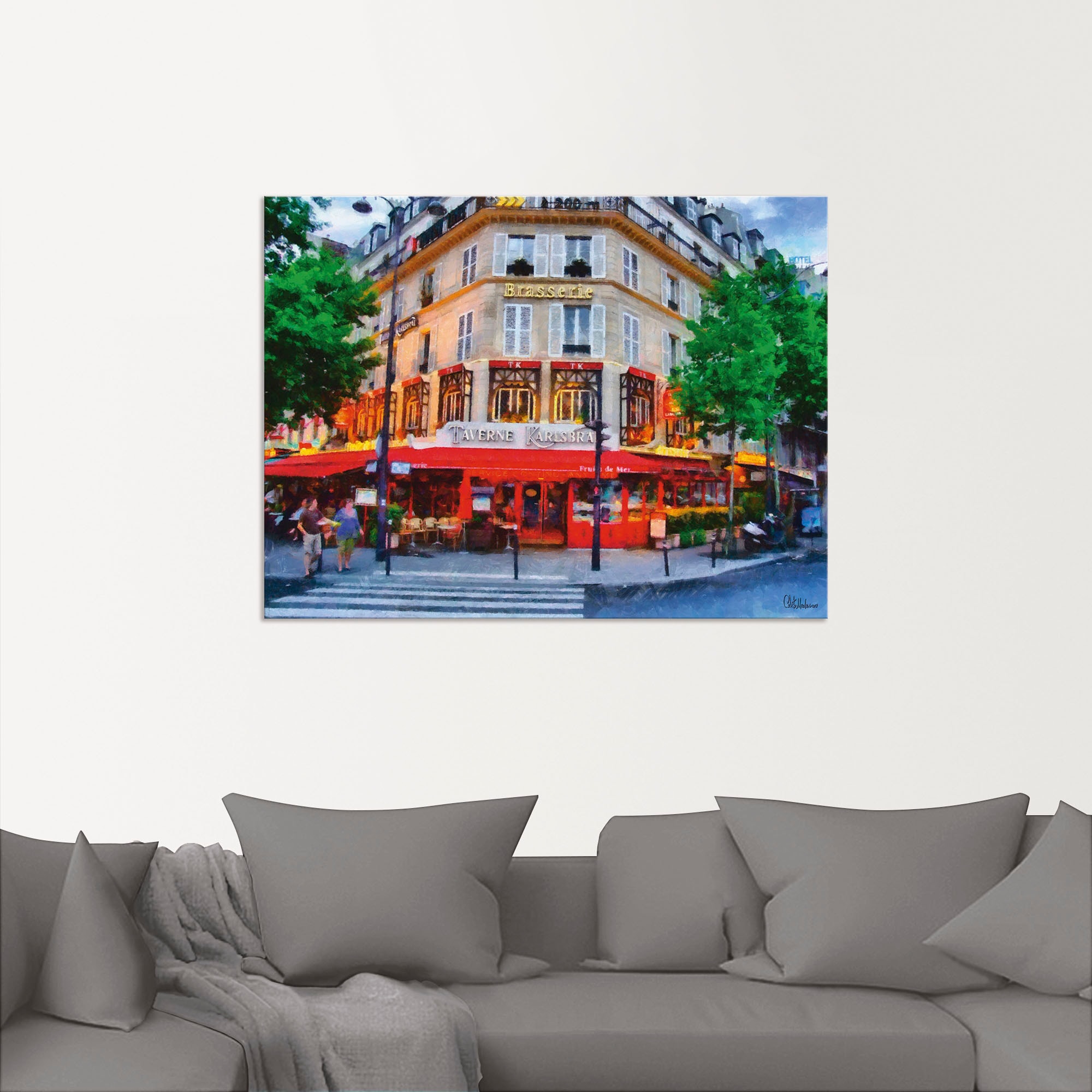 Artland Wandbild »Taverne Karlsbad«, Karlsbad, (1 St.), als Alubild, Leinwandbild, Wandaufkleber oder Poster in versch. Grössen