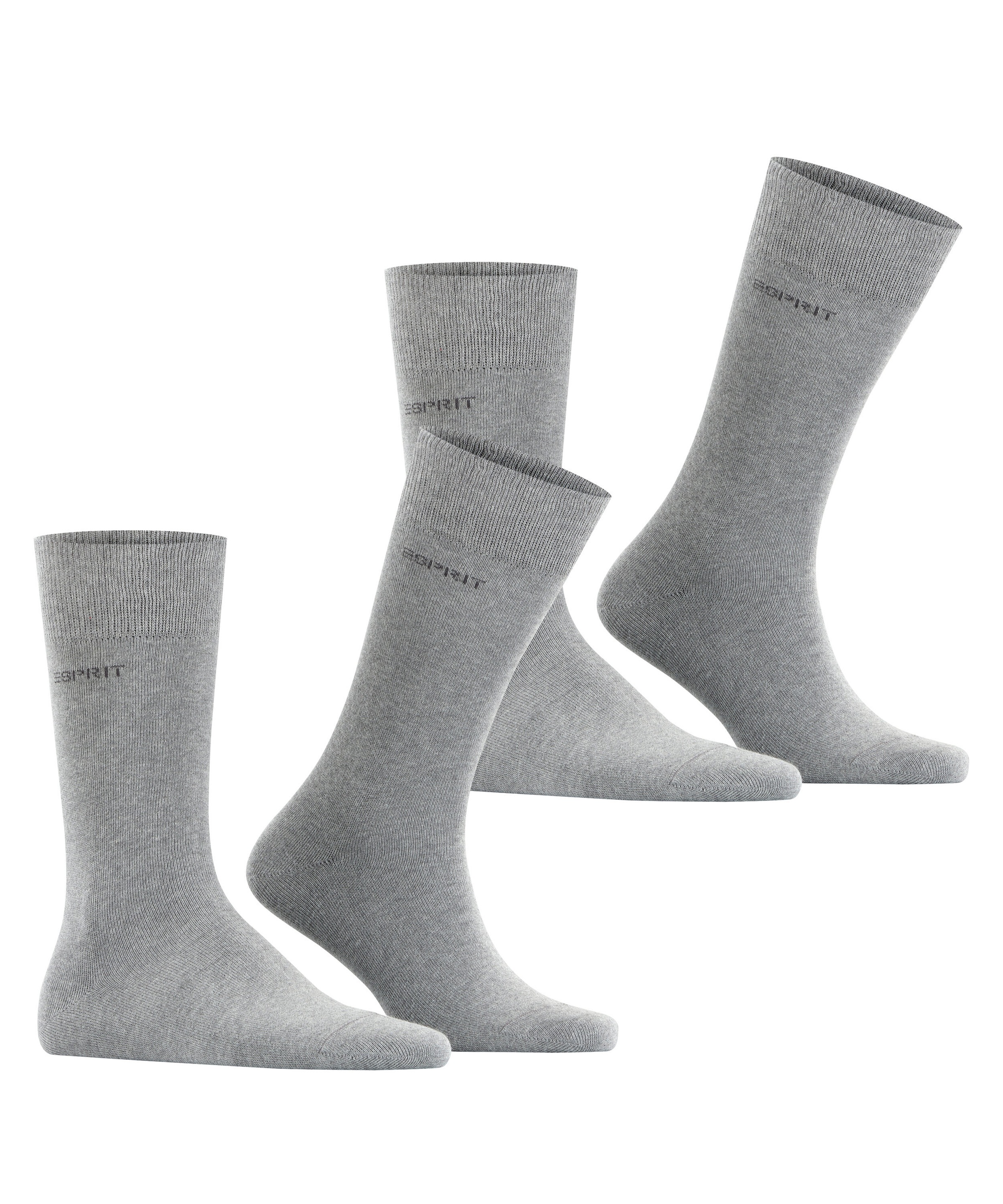 Esprit Socken »Basic Uni«, (2 Paar, 2er Pack), mit hohem Baumwollanteil atmungsaktiv
