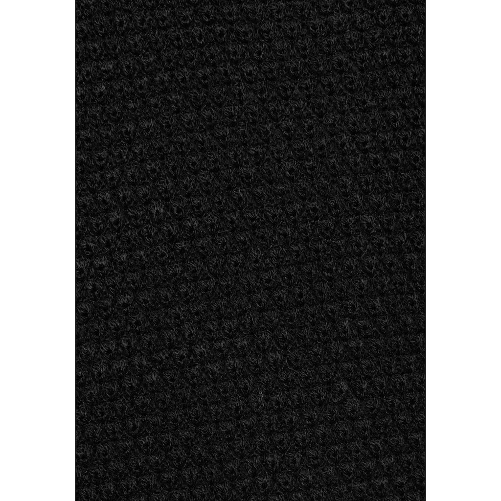 Aniston CASUAL Rundhalspullover, mit Rippstrick an den Seitennähten