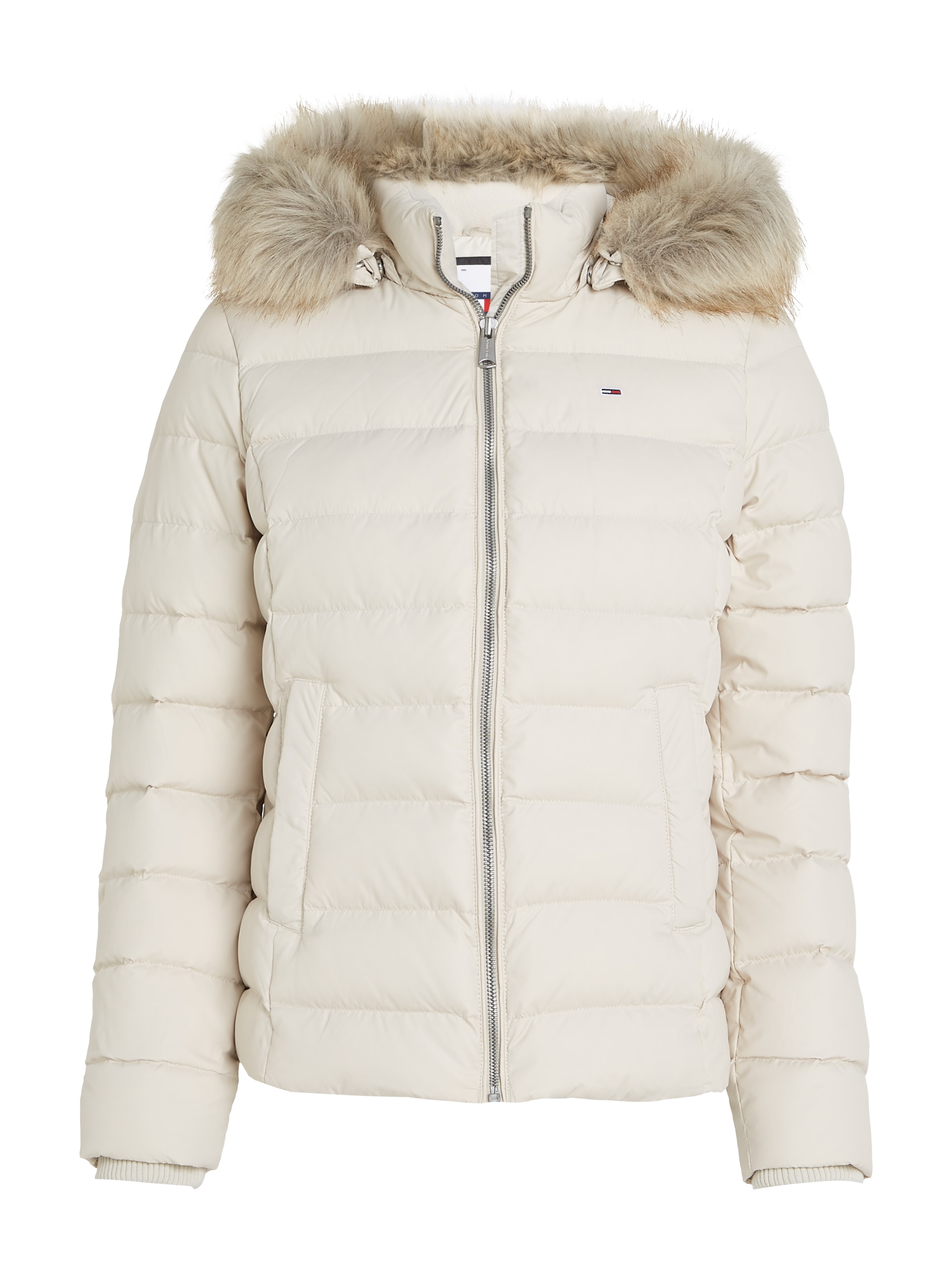 Tommy Jeans Steppjacke »TJW BASIC HOODED DOWN JACKET EXT«, mit Kapuze, mit Logostickerei