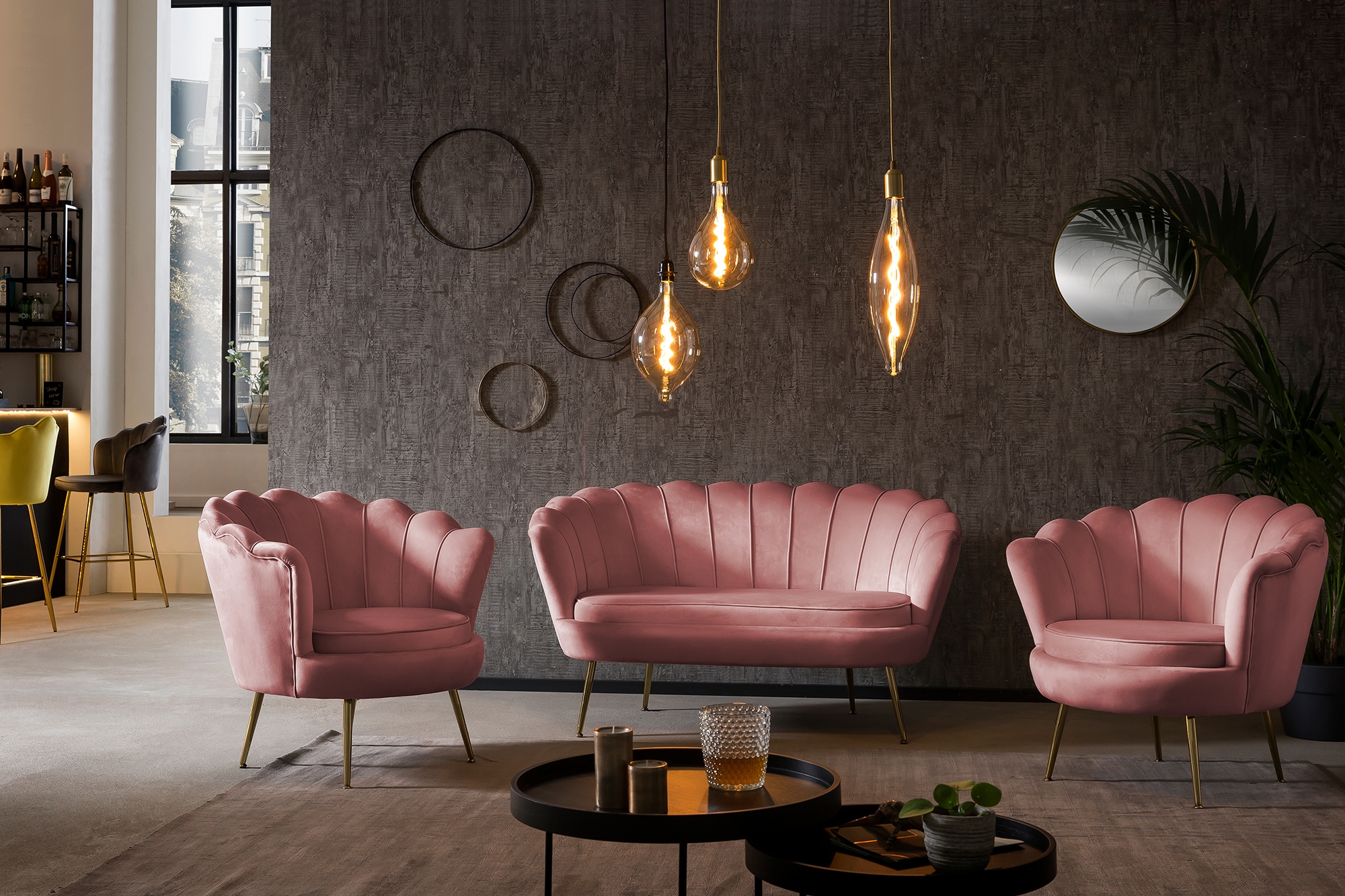 SalesFever Loungesessel »Clam«, extravagantes Muscheldesign