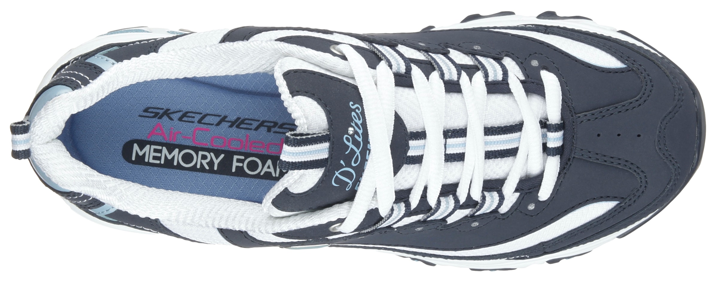 Skechers Sneaker »D´Lites - Biggest Fan«, im trendigen Chunky-Style, Freizeitschuh, Halbschuh, Schnürschuh