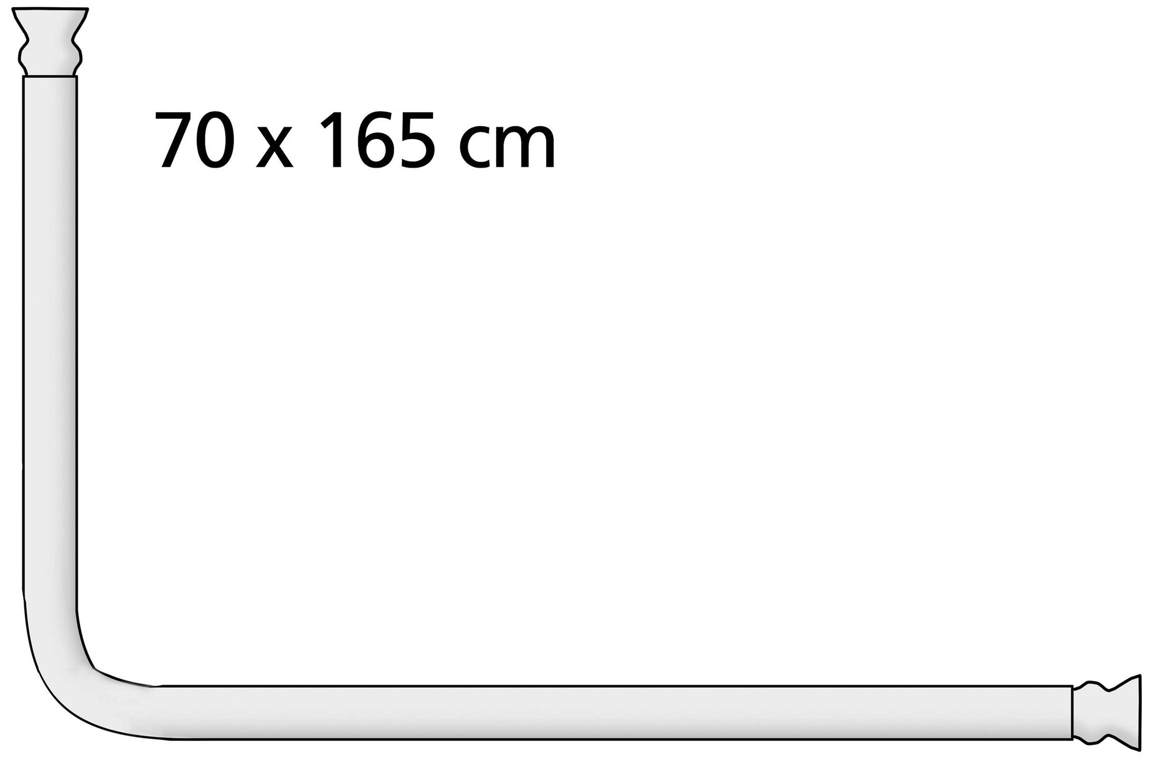 WENKO Duschvorhangstange »Universal«, Fixmass, variabel