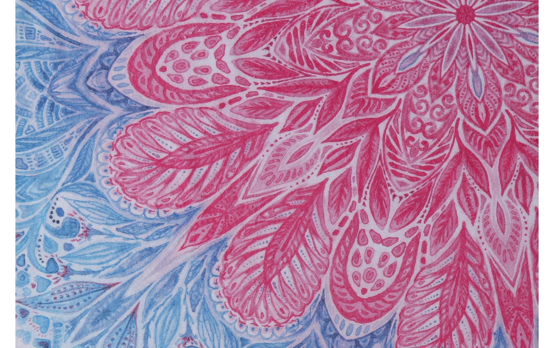 Strandtuch »Foutastic Circle Muster, Blau, Rosa«, (1 St.)