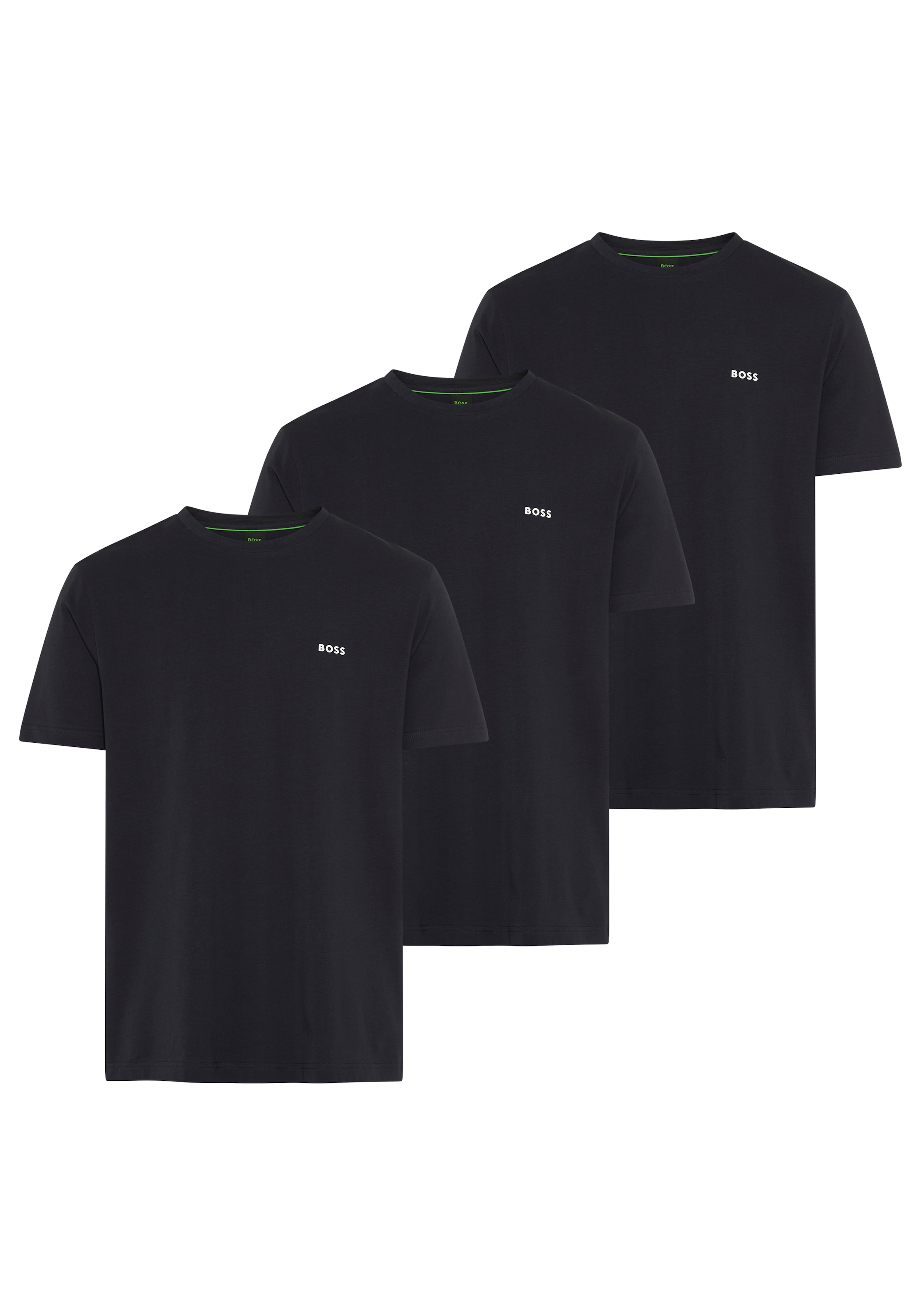 BOSS GREEN T-Shirt "Tee 3Pack Regular Fit" Packung, 3er-Pack, 3 Stretch Jersey Cotton, Logo on Chest, Sparpackung