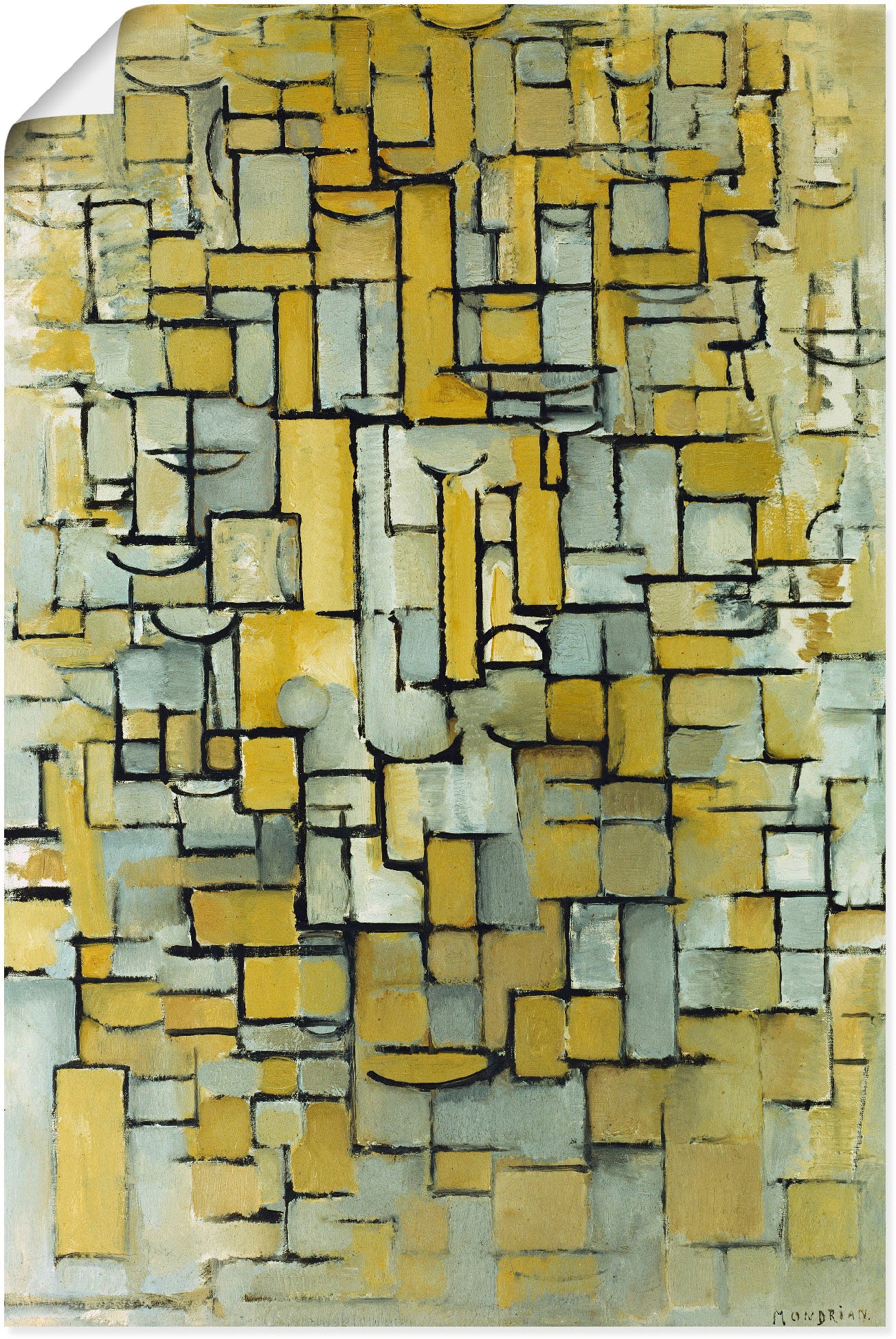 Artland Kunstdruck »Komposition. 1913.«, Muster, (1 St.), als Alubild, Leinwandbild, Wandaufkleber oder Poster in versch. Grössen