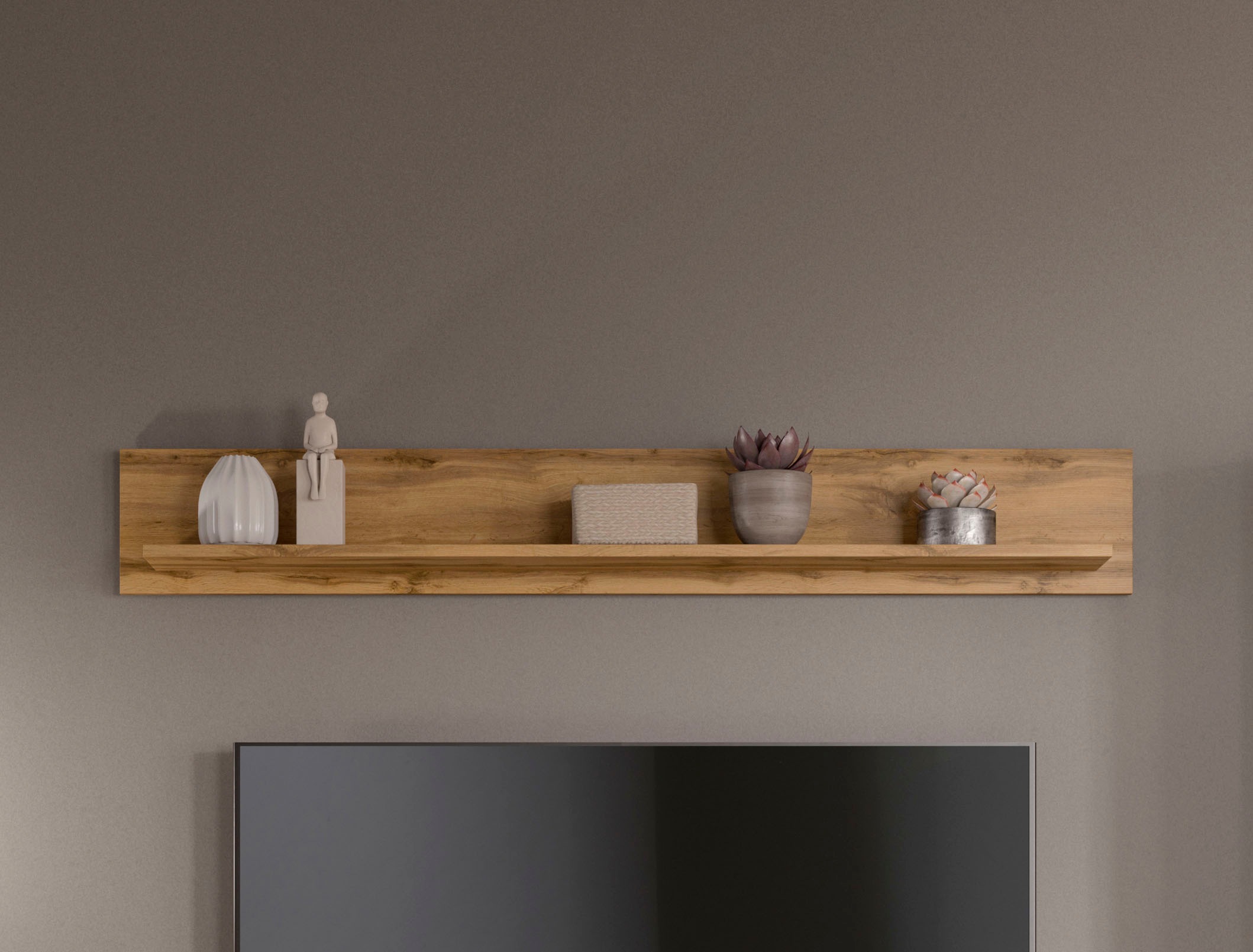OTTO home Wandboard "AOSTA, Breite 140 cm, 1 Ablageboden" in verschiedenen Farbausführungen, individuell kombinierbar, Regal, Wandregal, Ablageboard, Wandpaneel, Wohnzimmerregal