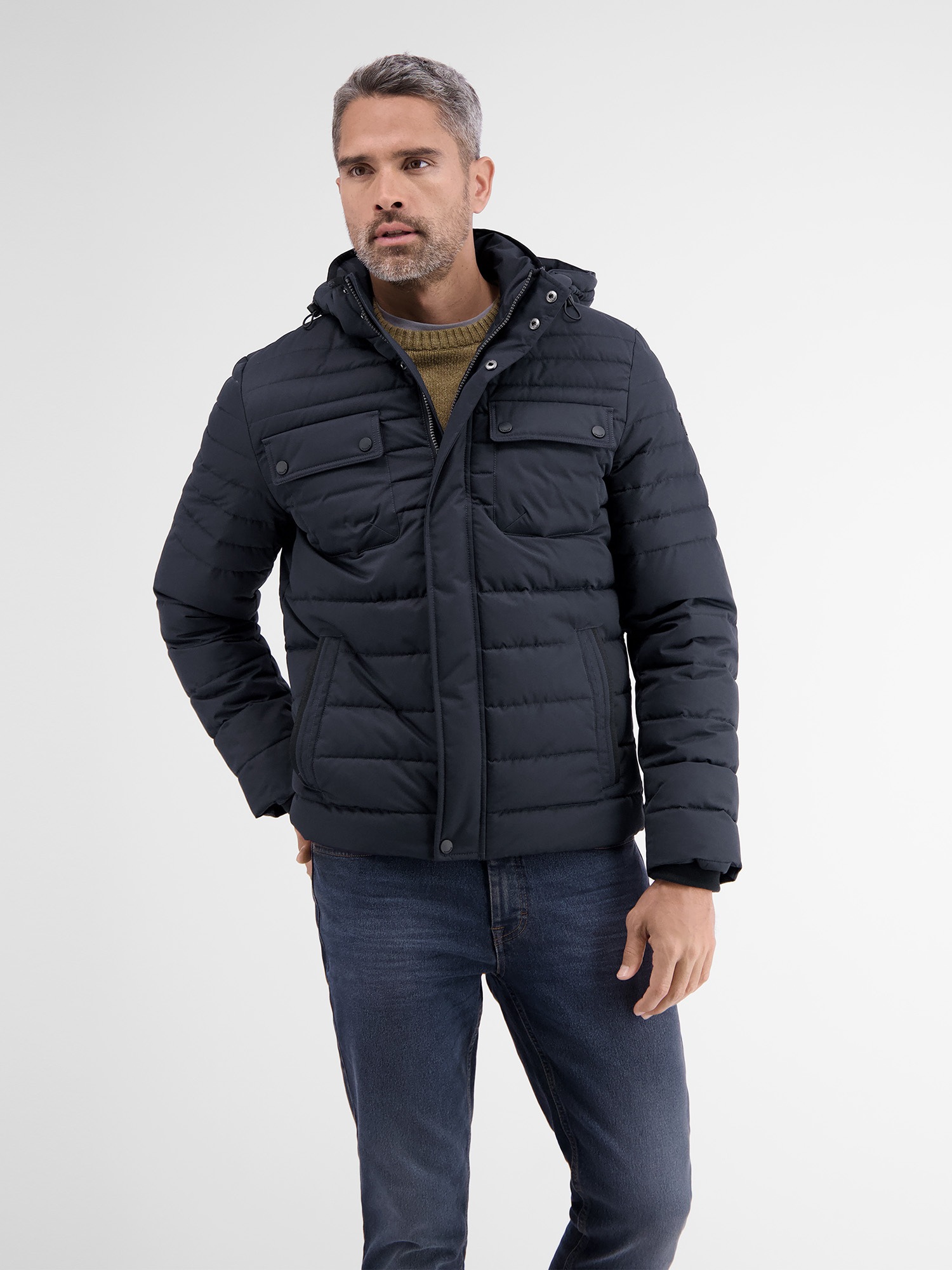 LERROS Winterjacke »LERROS Steppjacke mit abnehmbarer Kapuze« mit Kapuze