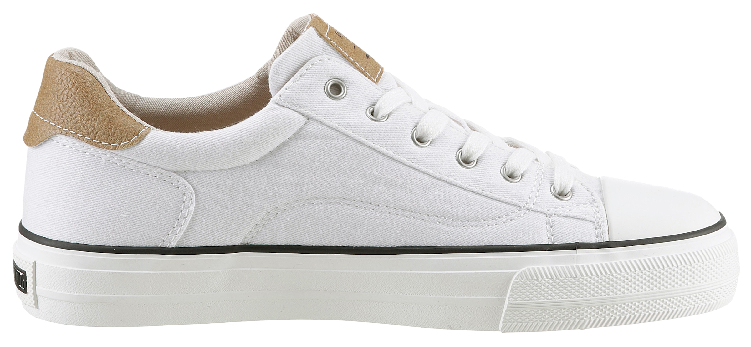 Mustang Shoes Sneaker, Freizeitschuh, Halbschuh, Schnürschuh, mit Gummikappe