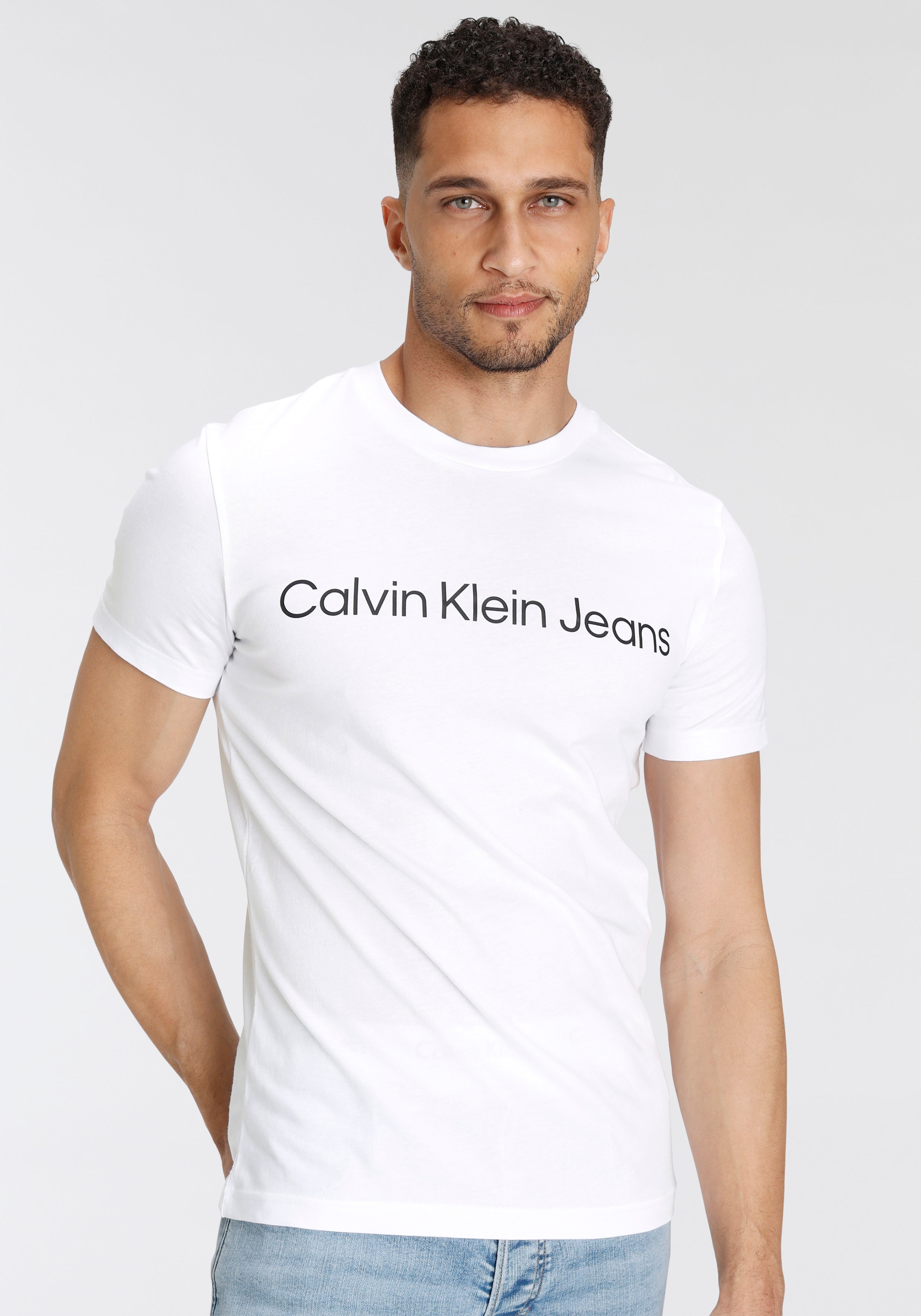 Calvin Klein Jeans T-Shirt »CORE INSTITUTIONAL LOGO SLIM TEE« mit logo-Schriftzug