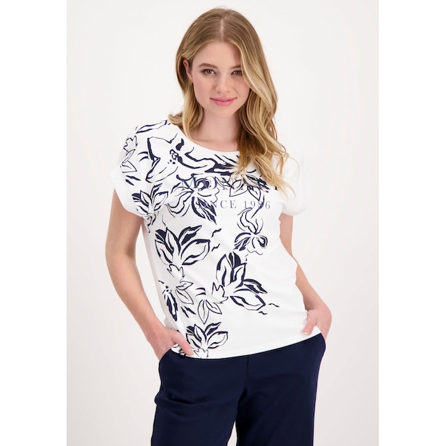 Monari Rundhalsshirt, mit Blumenprint online kaufen | Jelmoli-Versand