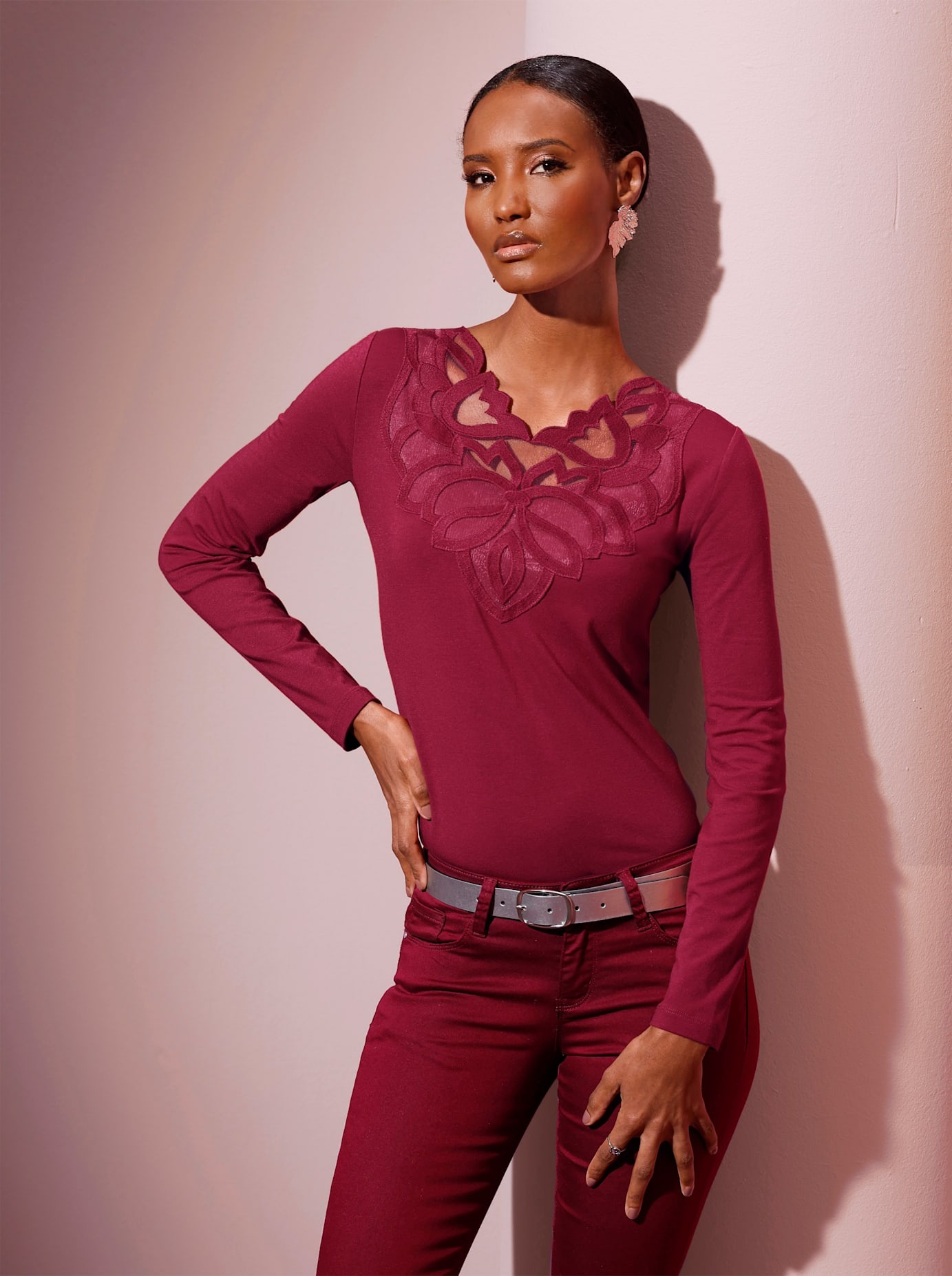 creation L Langarmshirt »Modal-Baumwoll-Shirt« 1 Stk.