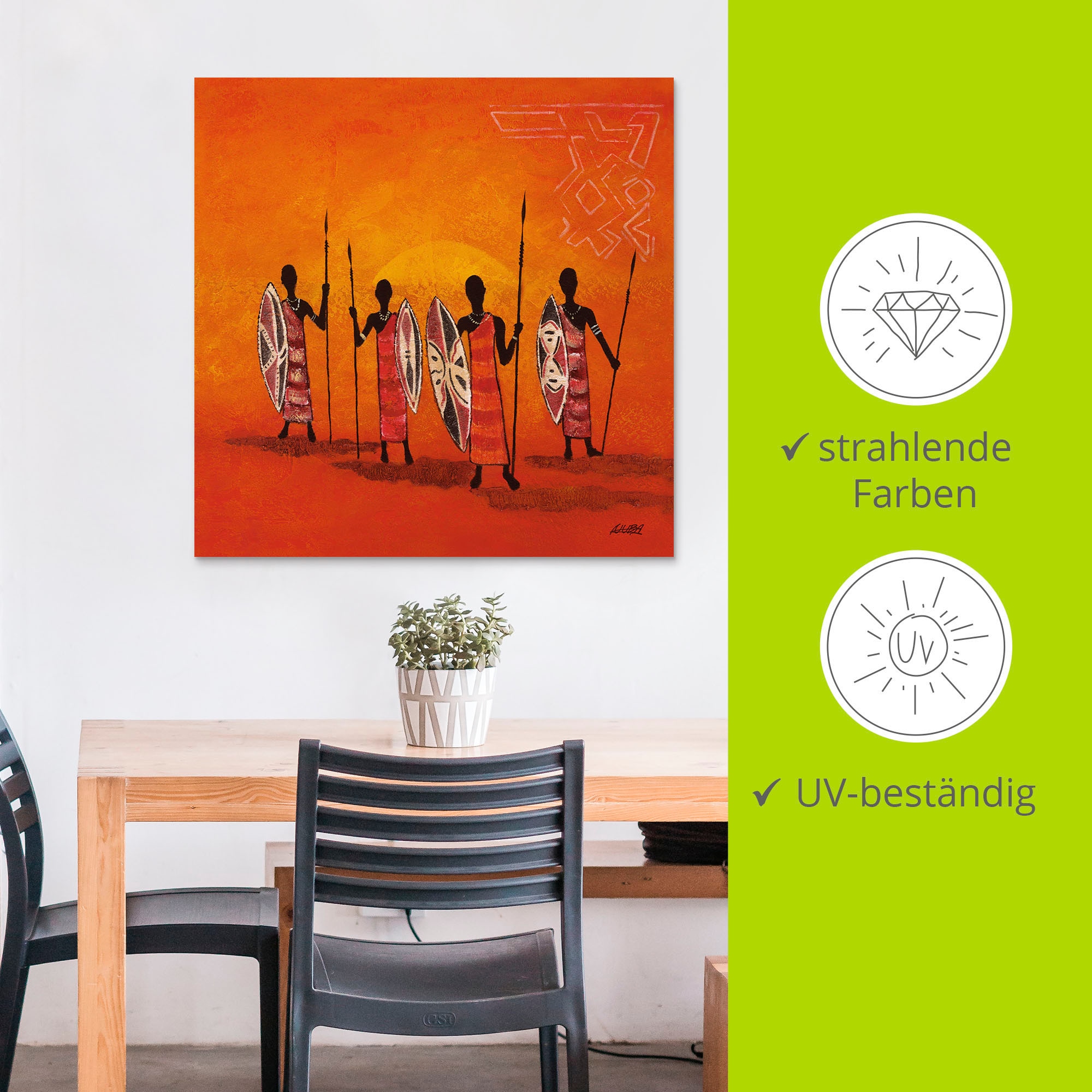 Artland Wandbild »Afrikanische Männer«, Mann, (1 St.), als Alubild, Outdoorbild, Poster in verschied. Grössen